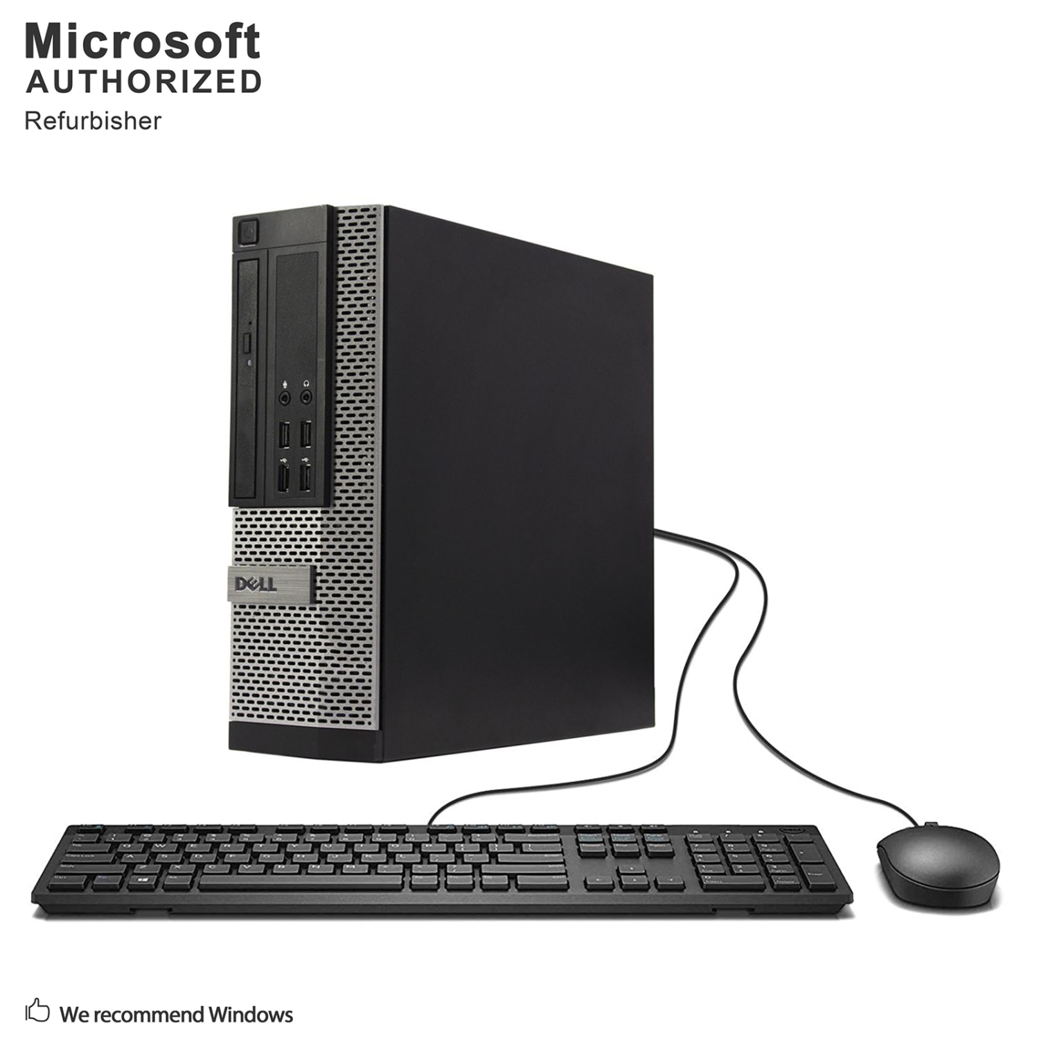 Refurbished (Good) - Dell OptiPlex 9010 SFF, Intel Quad Core i5 3570 up to 3.8GHz, 16G DDR3, 2T, WiFi, BT 4.0, DVD, Win10P64 (EN/FR/ES)