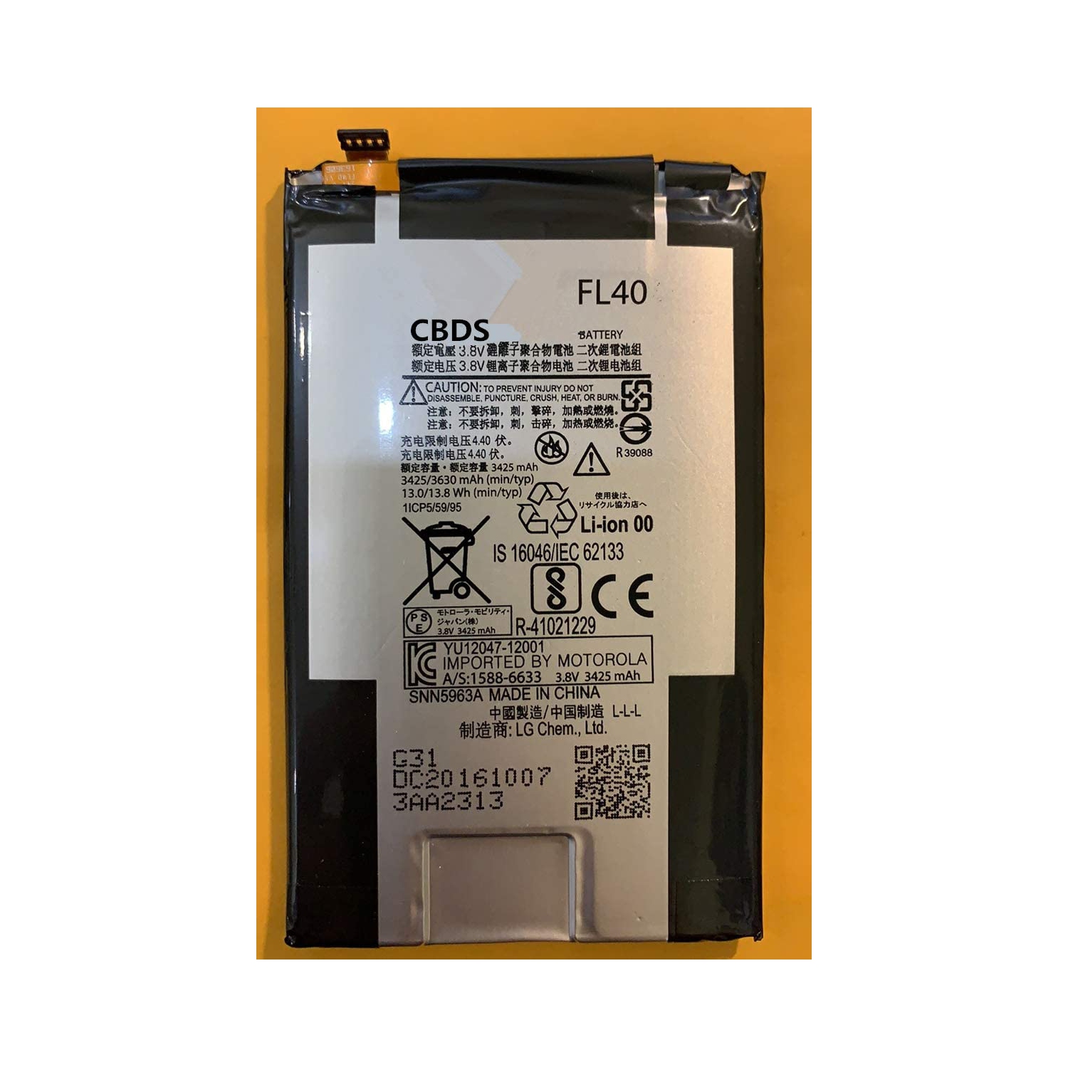 (CBDS) 3425mAh, 13.0 Wh Replacement Battery - Compatible with Motorola Moto X Play XT1565 XT1561 XT1562 XT1563 SNN5963B
