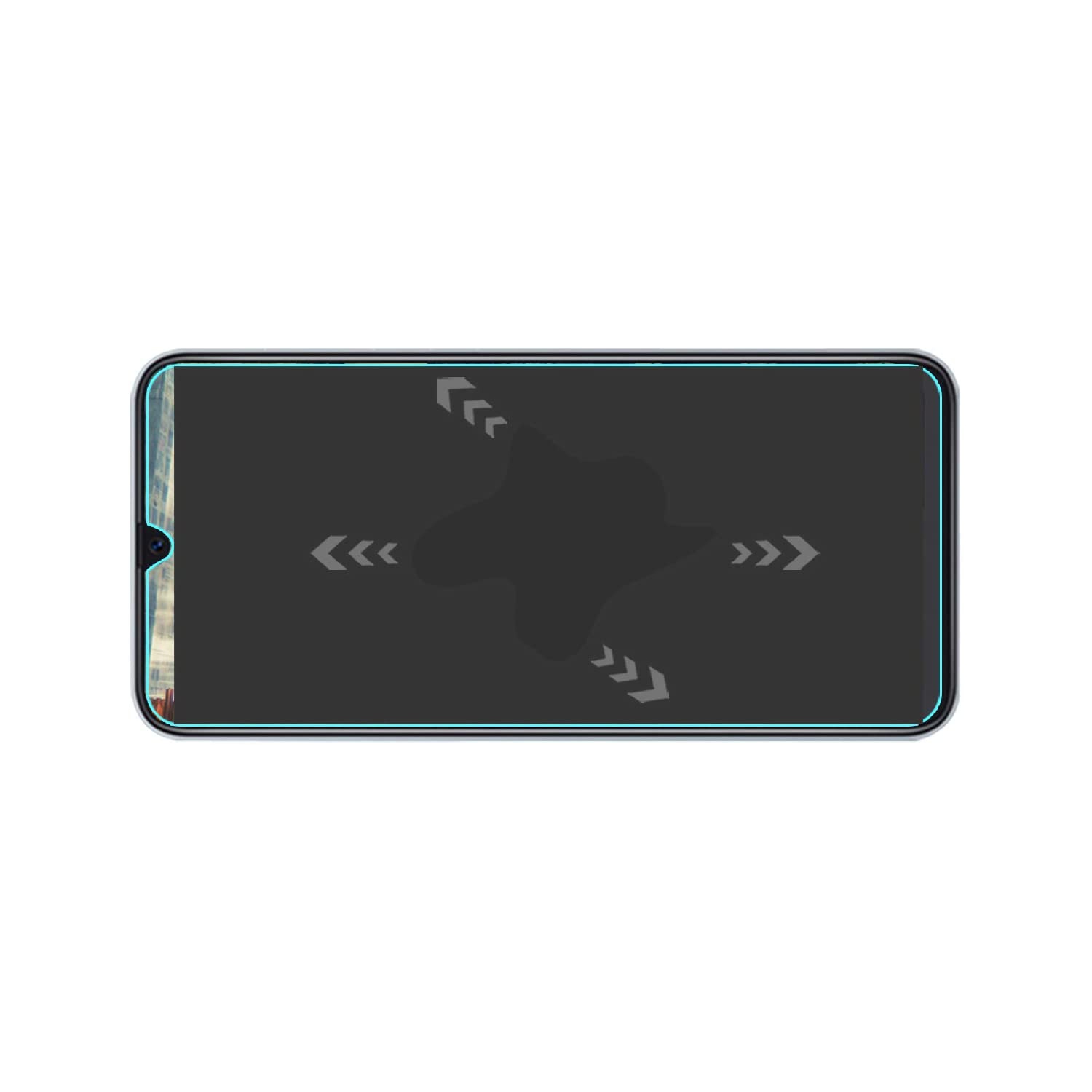 Protecteur d’écran en verre trempé de qualité supérieure de WINGOMART pour Galaxy A30/A20 de Samsung - Paquet de 2