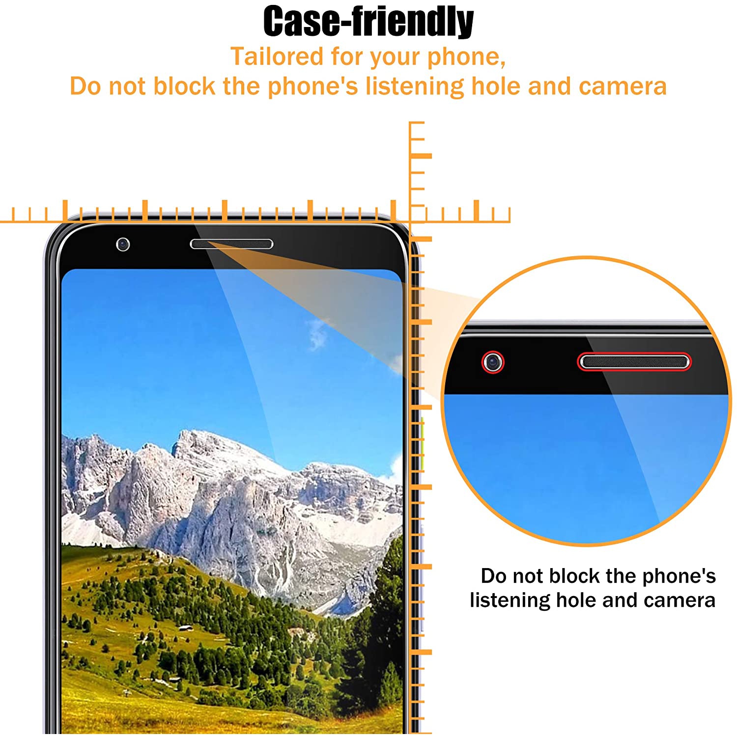 2 protecteurs d’écran en verre trempé de qualité supérieure de WINGOMART pour Pixel 3a de Google