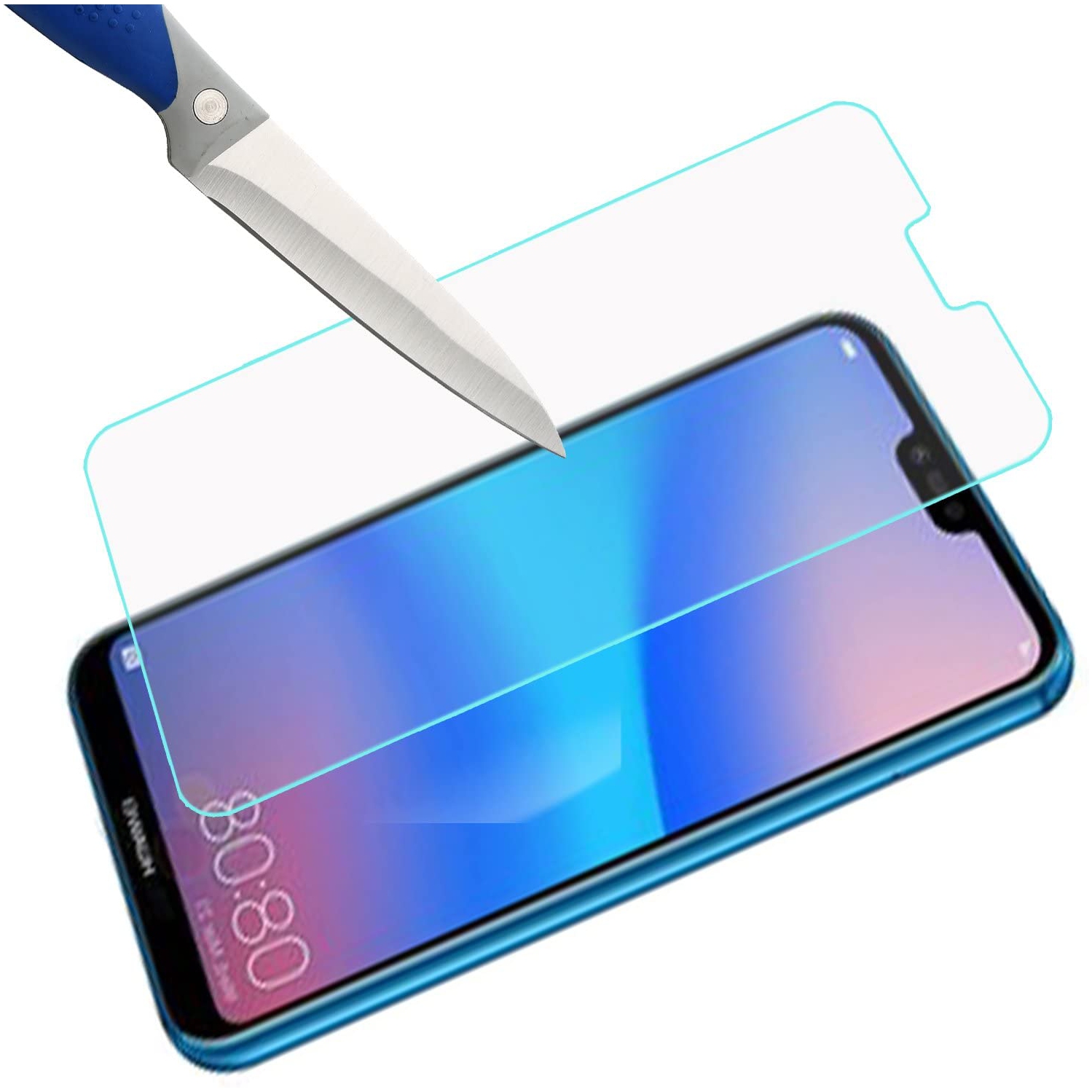 2 Pack of WINGOMART Premium Tempered Glass Screen Protector for Huawei P20