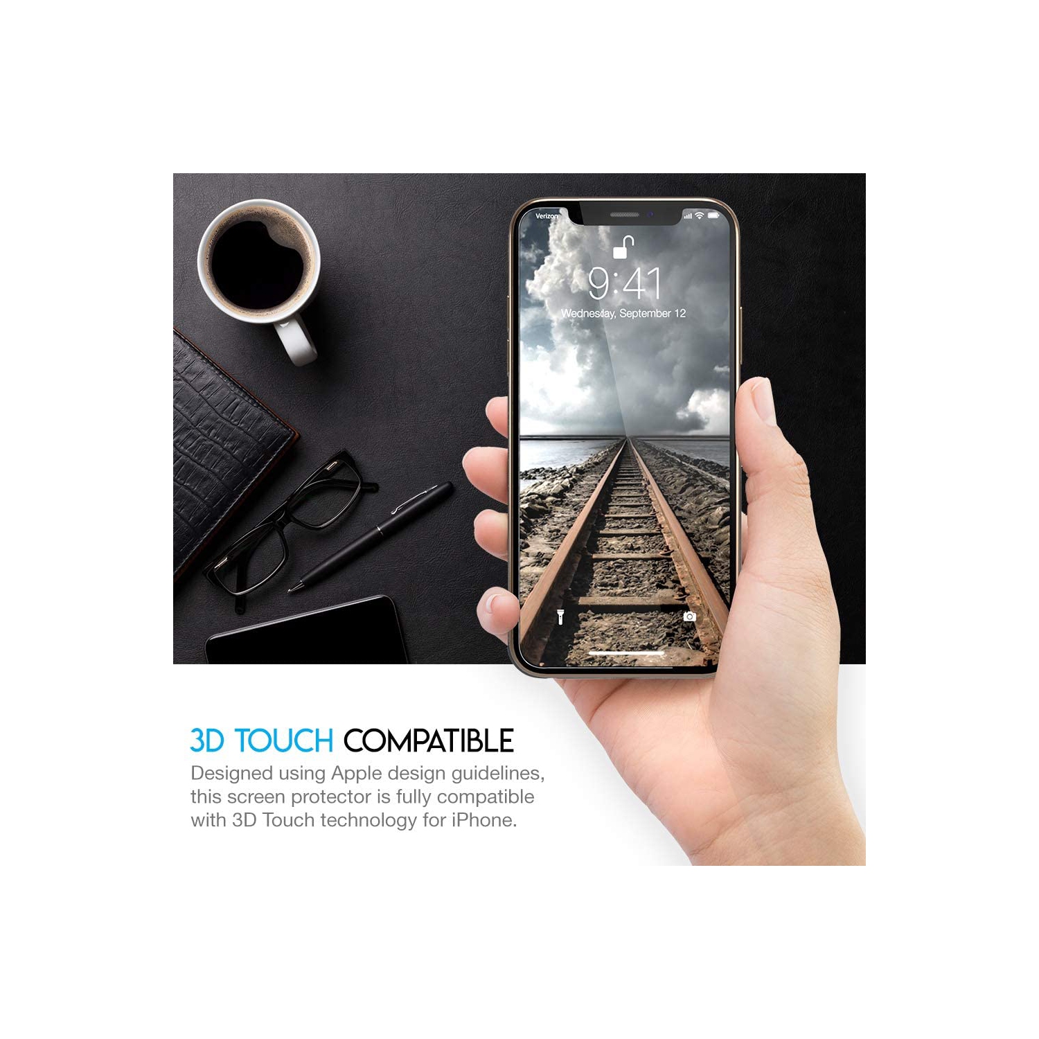 2 PACK - WINGOMART Premium Tempered Glass for iPhone 11 Screen Protector/iPhone XR iphone 12 iphone 12 pro Screen Protector 6.1 Inch