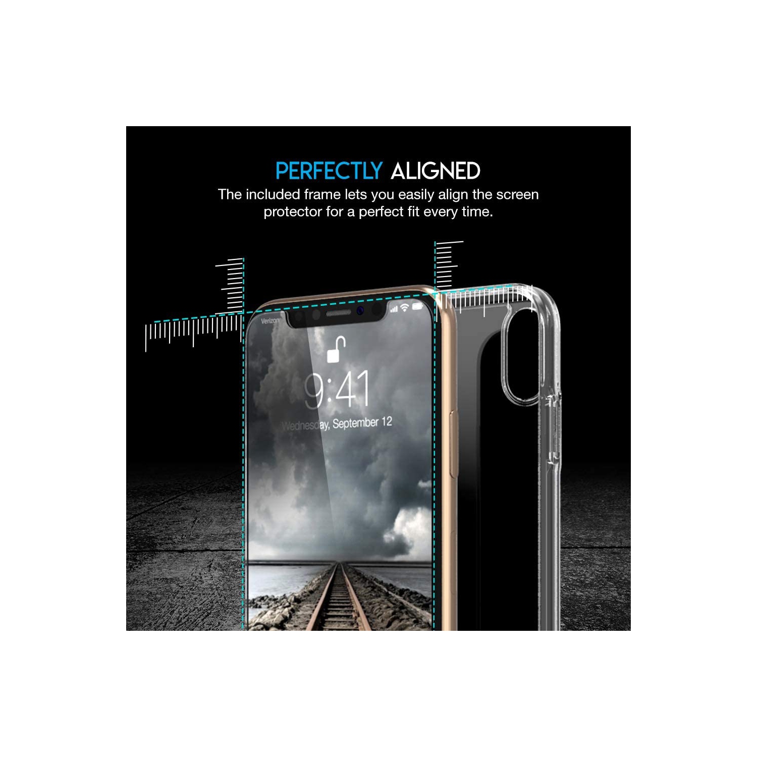 2 protecteurs d’écran en verre trempé de qualité supérieure de WINGOMART pour iPhone XS Max/iPhone 11 Pro Max