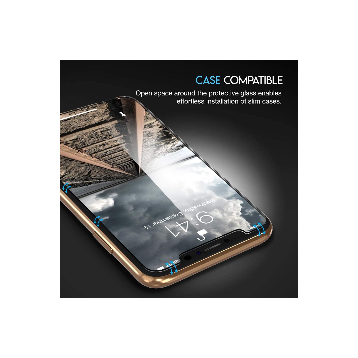 2 protecteurs d’écran en verre trempé de qualité supérieure de WINGOMART pour iPhone XS Max/iPhone 11 Pro Max