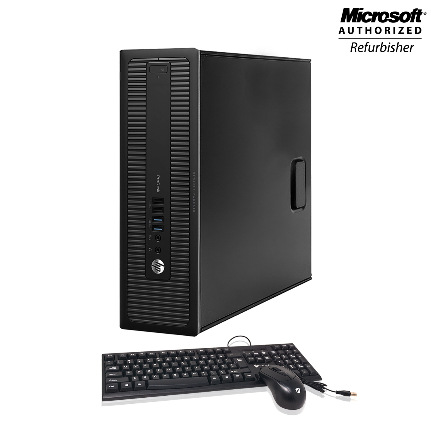 Refurbished (Good) - HP 600 G1 SFF Desktop intel i7 4770@3.4GHz 8GB 256GB SSD+500GB HDD Win 10 Professional WiFi(2015 Model)