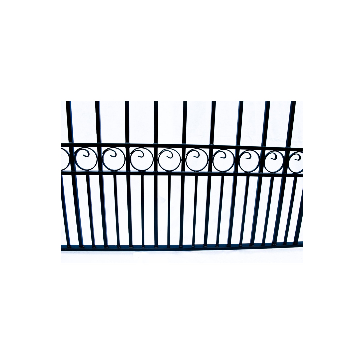 ALEKO DG12PARSSW Paris Style Iron Single Swing Driveway Gate 12'