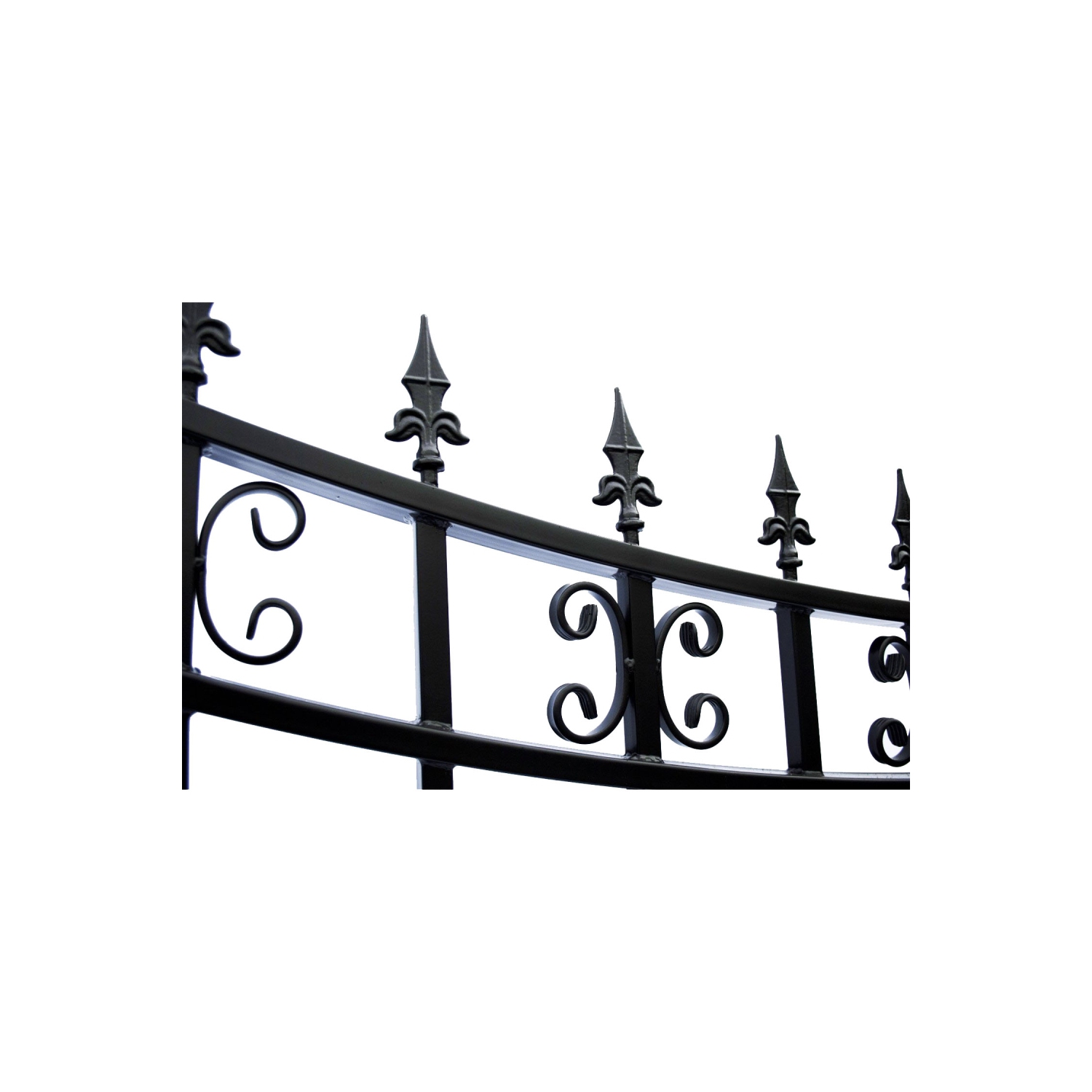 ALEKO DG12STPSSW St.Petersburg Style Single Swing Iron Driveway Gate 12'