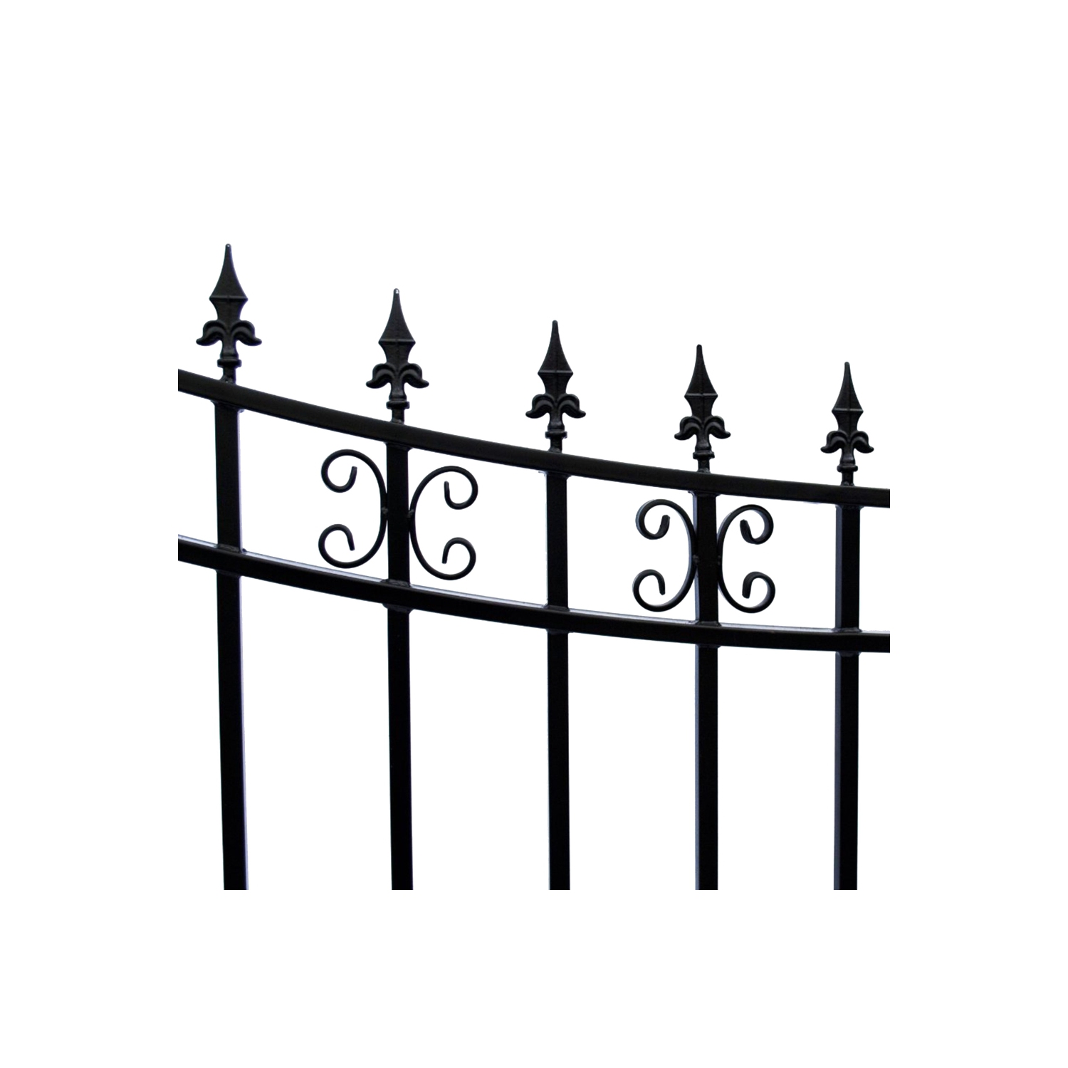ALEKO DG12STPSSW St.Petersburg Style Single Swing Iron Driveway Gate 12'