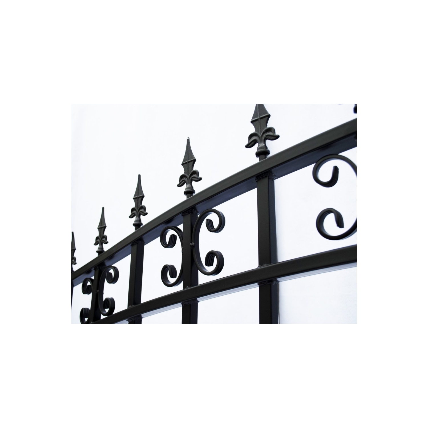 ALEKO DG12STPSSW St.Petersburg Style Single Swing Iron Driveway Gate 12'