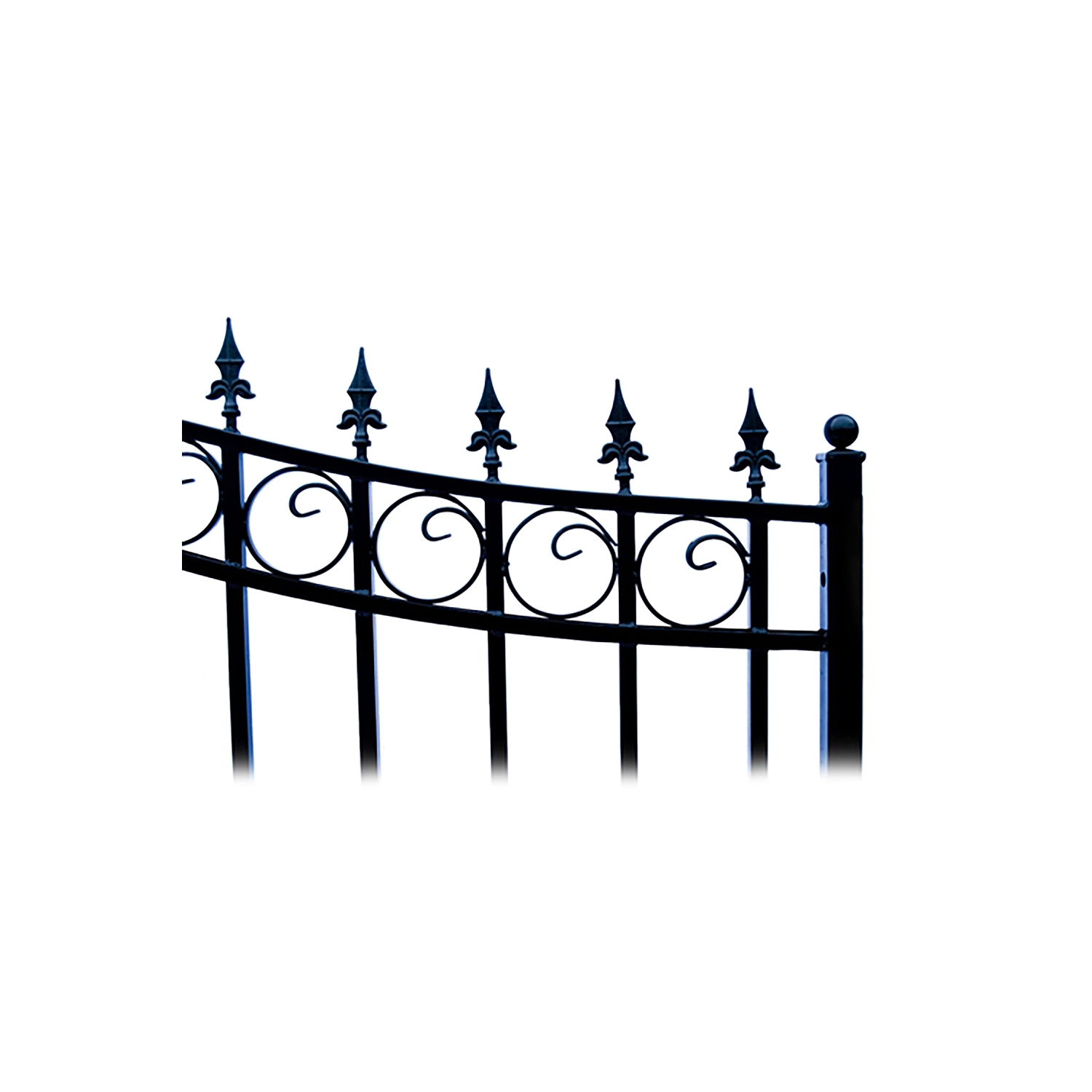 ALEKO DG12LOND London Style Iron Gate 12' Dual Swing Driveway Gate