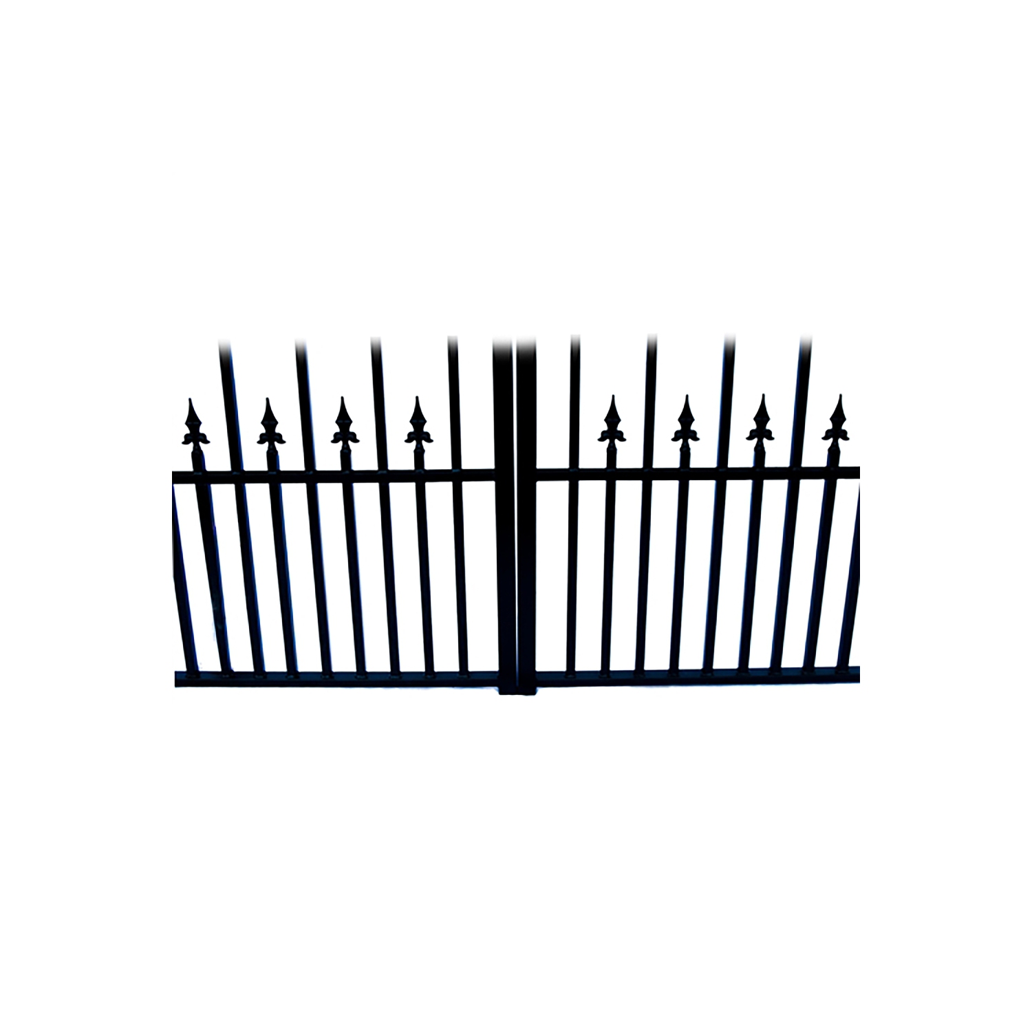 ALEKO DG18PRAD Prague Style Ornamental Iron Wrought Dual 18' Driveway Gate