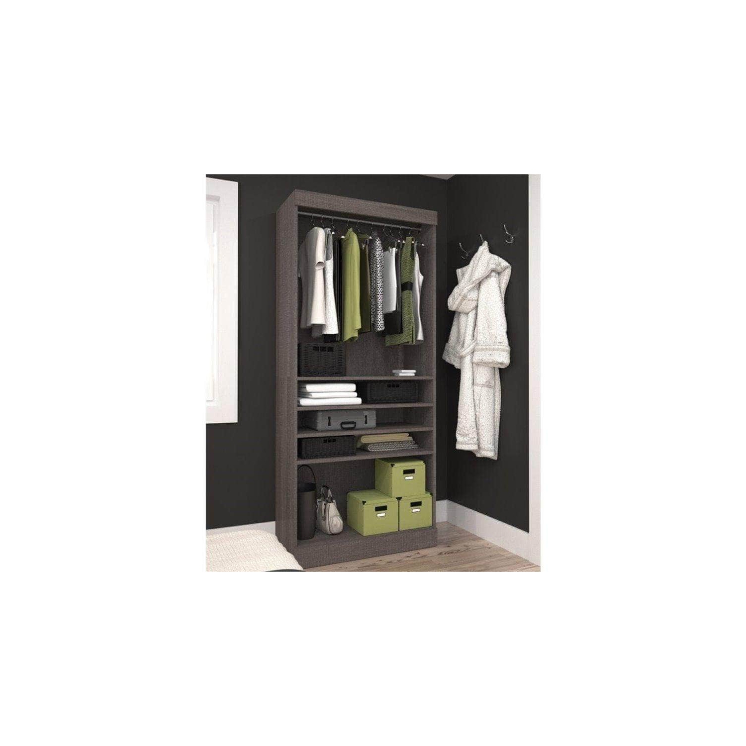 Pur 36" Closet Organizer Storage Unit - Bark Grey