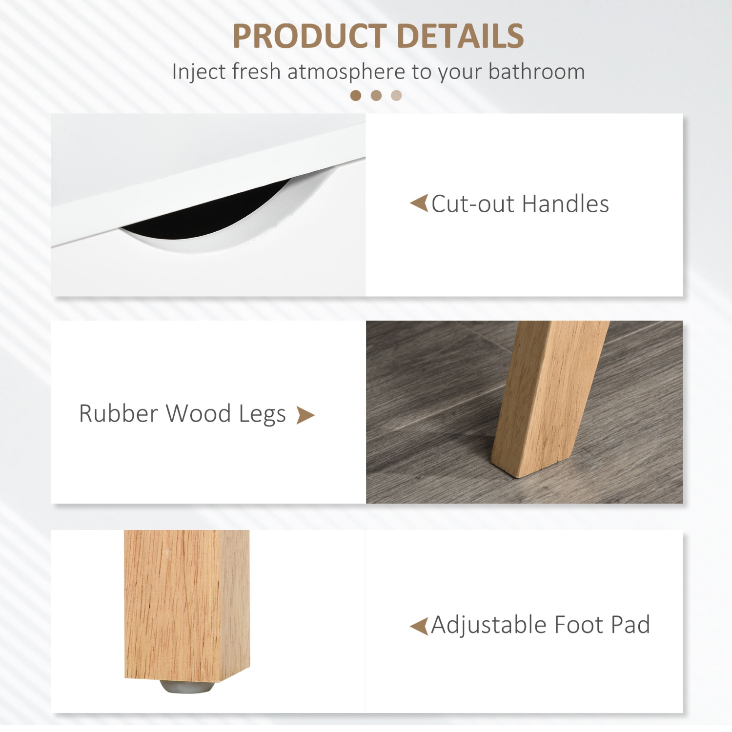 Meuble moderne en bois de HOMCOM pour téléviseur avec 2 armoires de rangement pour téléviseurs jusqu'à 65&nbsp;po pour le bureau de la salle de