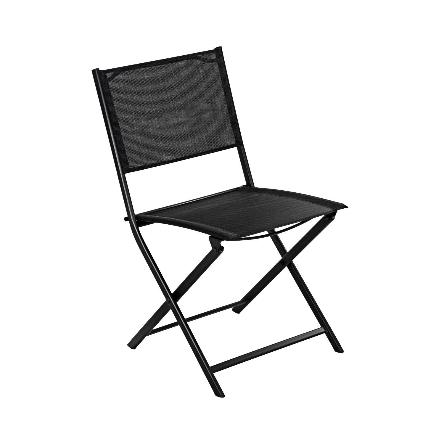 Gymax Outdoor Patio Folding Set of 4 Sling Chairs Camping Deck Garden Pool