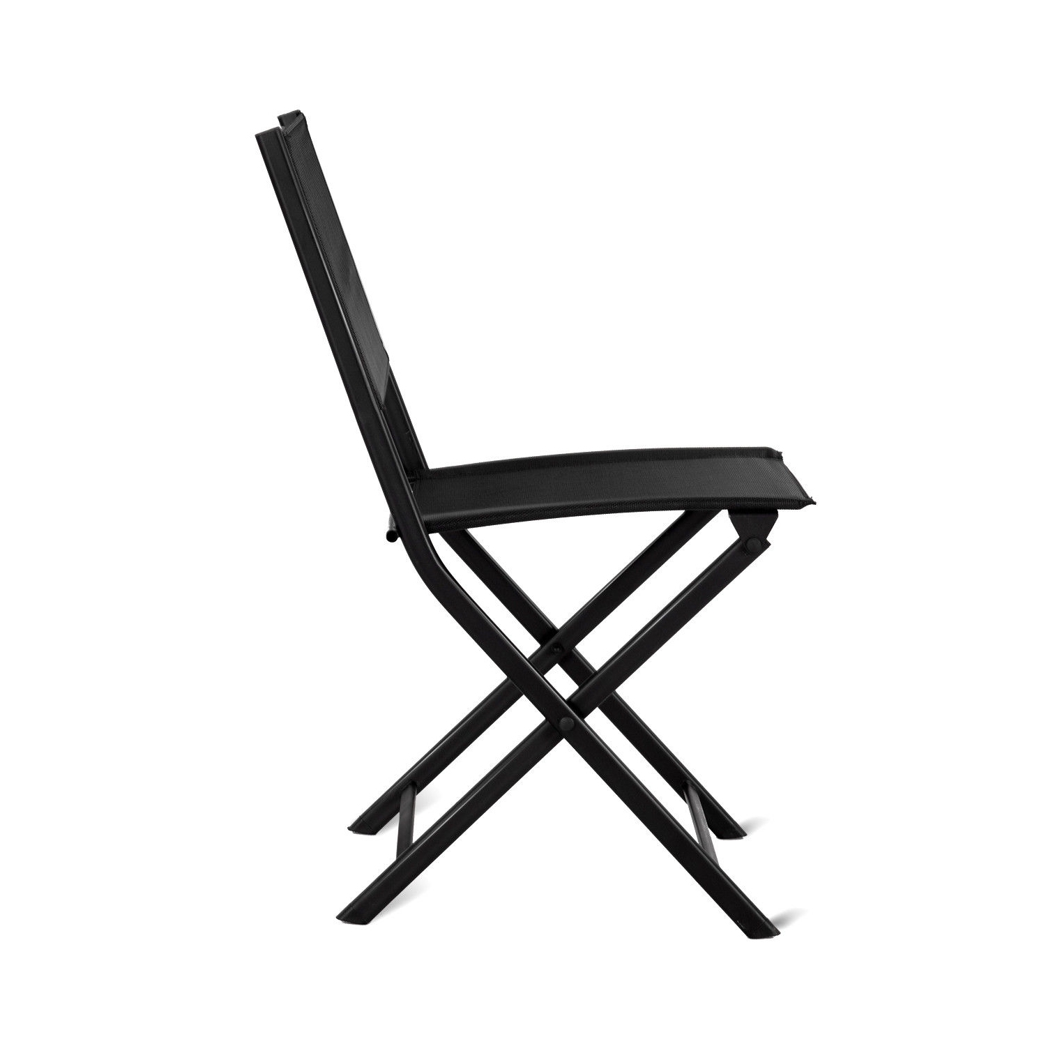 Gymax Outdoor Patio Folding Set of 4 Sling Chairs Camping Deck Garden Pool