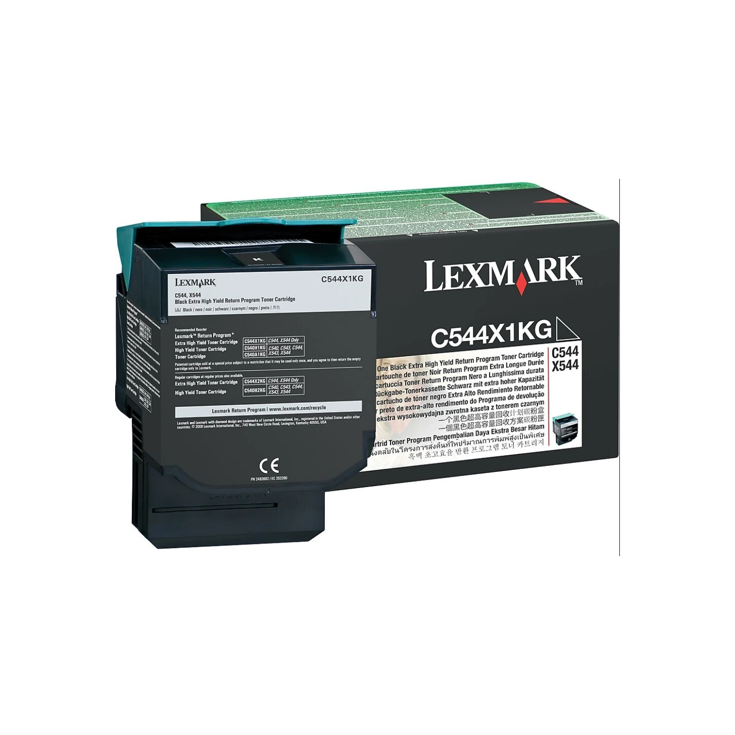 Lexmark – Cartouche de toner noir d’origine à haut rendement C544X1KG Pour : SÉRIES C544, X544, X546 ET X548