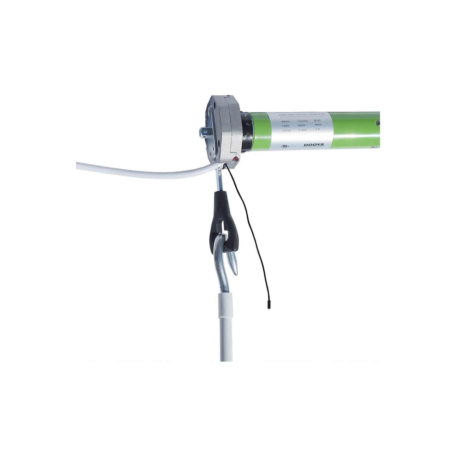 Moteur tubulaire c.a. DM45R d’ALEKO pour auvent de patio rétractable avec télécommande