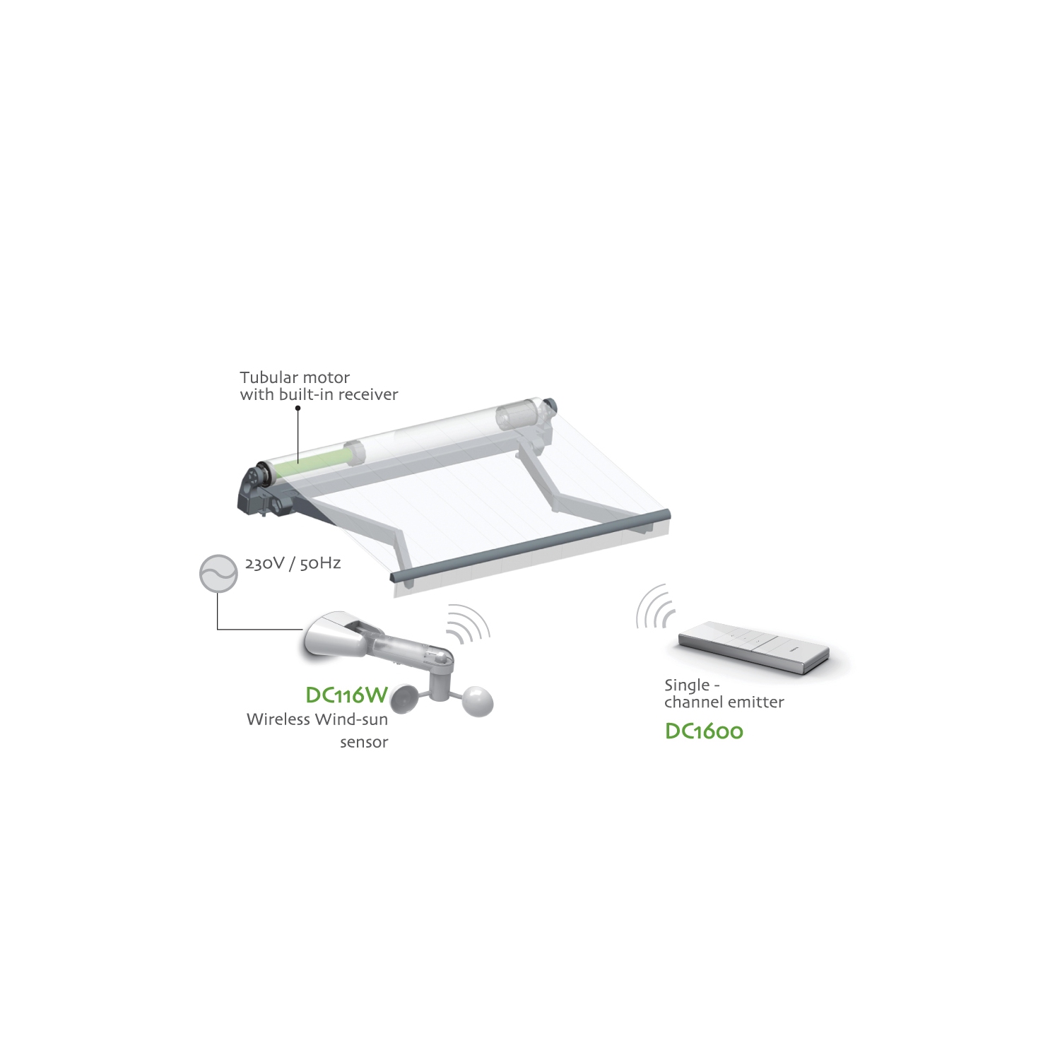ALEKO® Wind and Sun Sensor for Motorized Retractable Awning