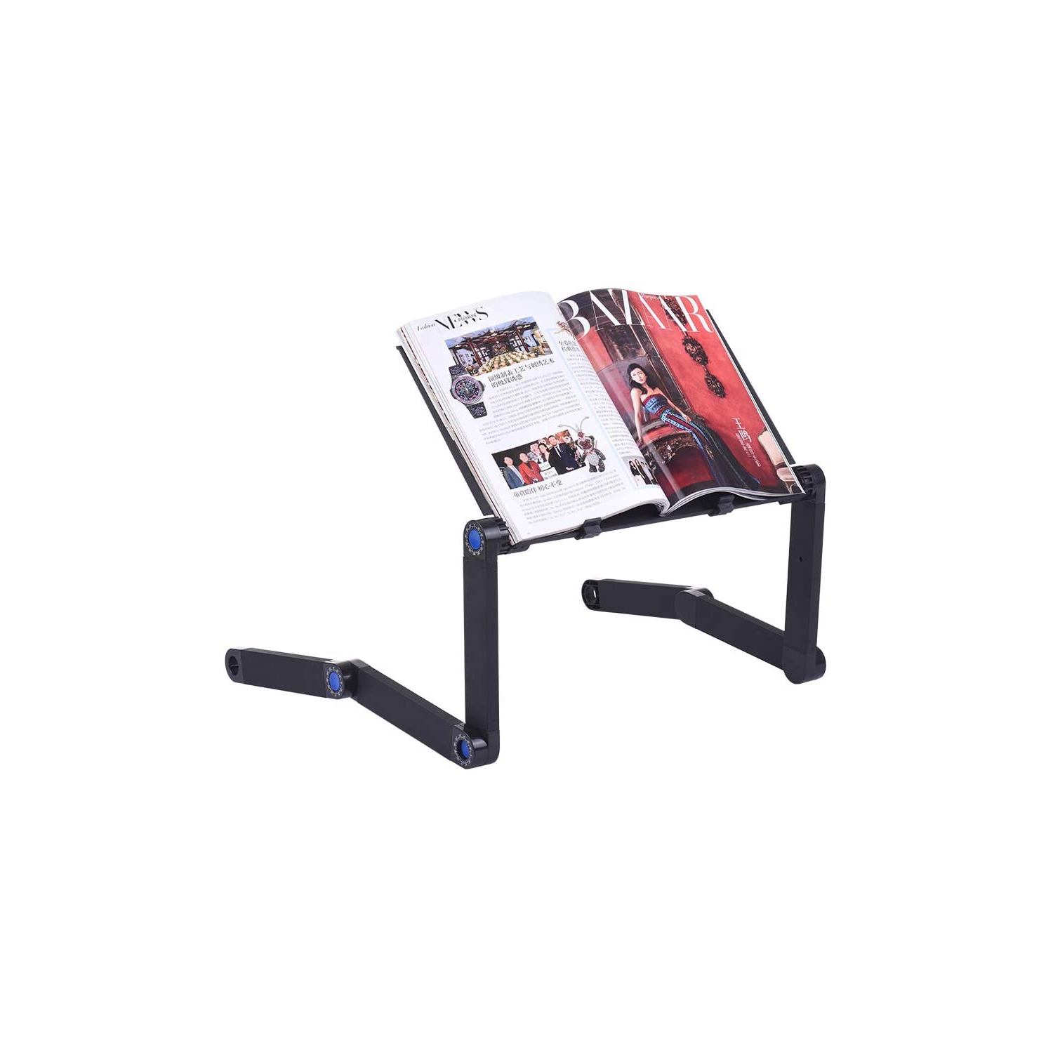 Stimula Lifestyle - Multifunctional Portable Foldable Laptop Bed Computer Personal Computer PC Apple MacBook Reading iPad Tablet Table - Black