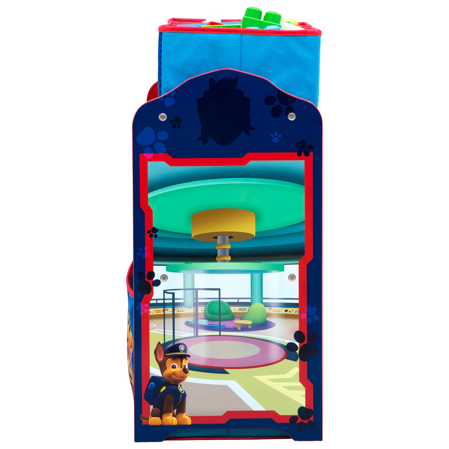 Meuble de rangement de jouets à 6 compartiments Nick Jr PAW Patrol - Rouge/Bleu