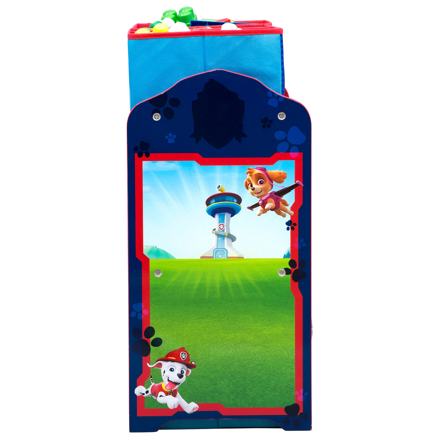 Meuble de rangement de jouets à 6 compartiments Nick Jr PAW Patrol - Rouge/Bleu