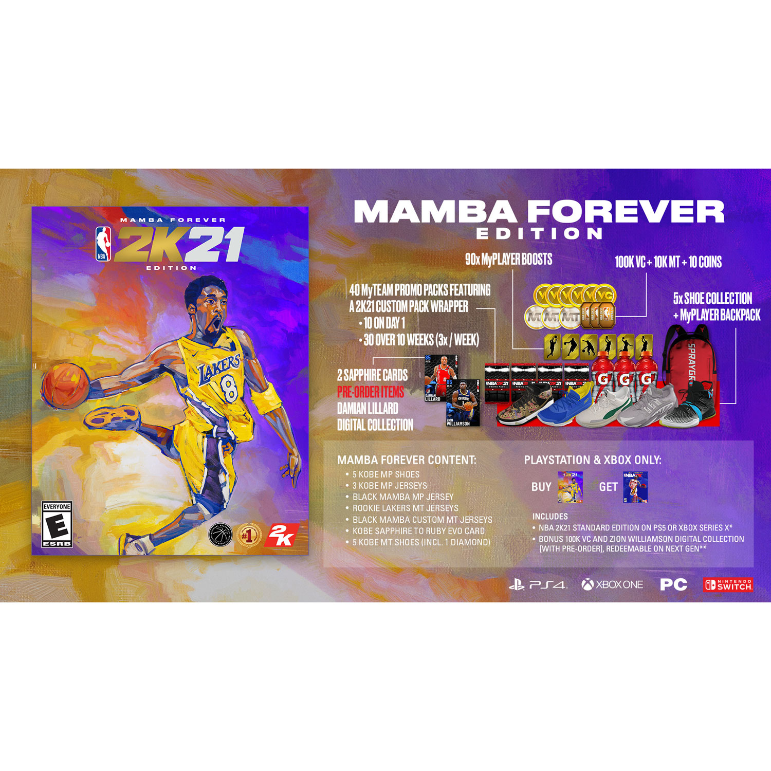 Nba 2k21 Mamba Forever Edition Ps4 Best Buy Canada