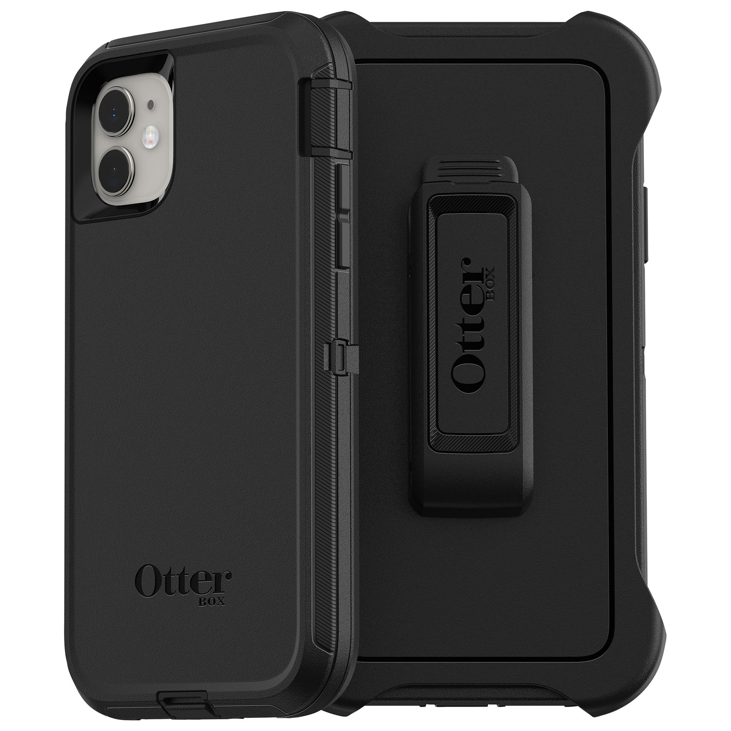 Étui rigide ajusté sans écran Defender d'OtterBox pour iPhone 11 - Noir