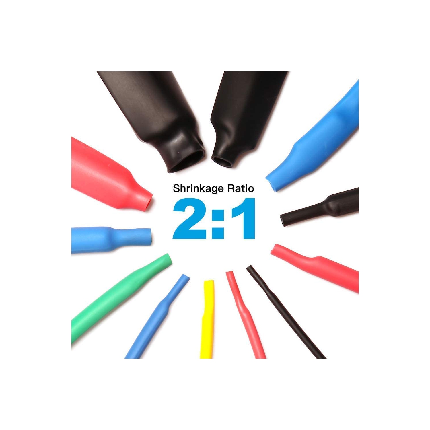 Stanz – Câble de protection de tube thermorétractable 2:1, 850 pièces, 5, couleur, taille 12