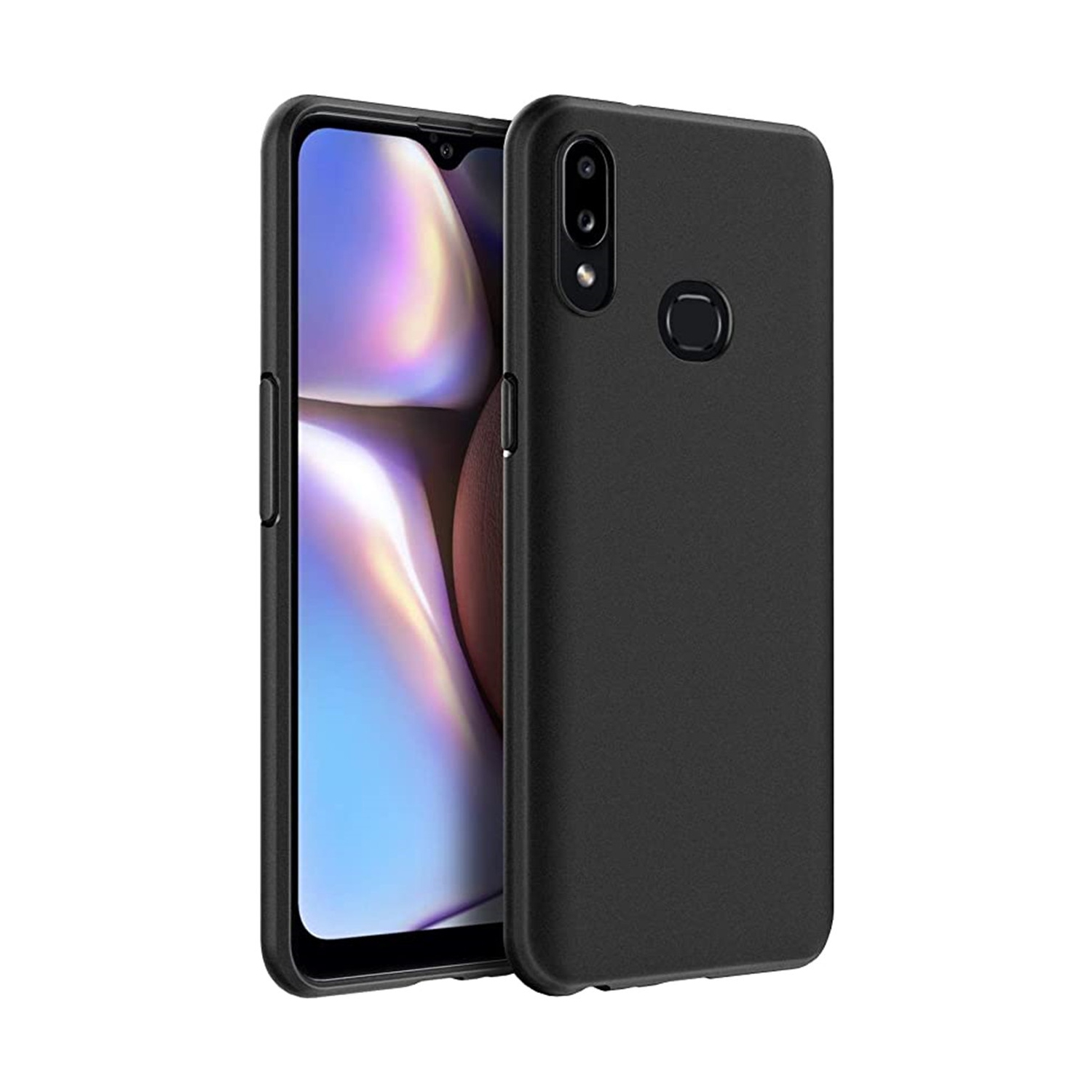 【CSmart】 Ultra Thin Soft TPU Silicone Jelly Bumper Back Cover Case for Samsung Galaxy A10s, Black
