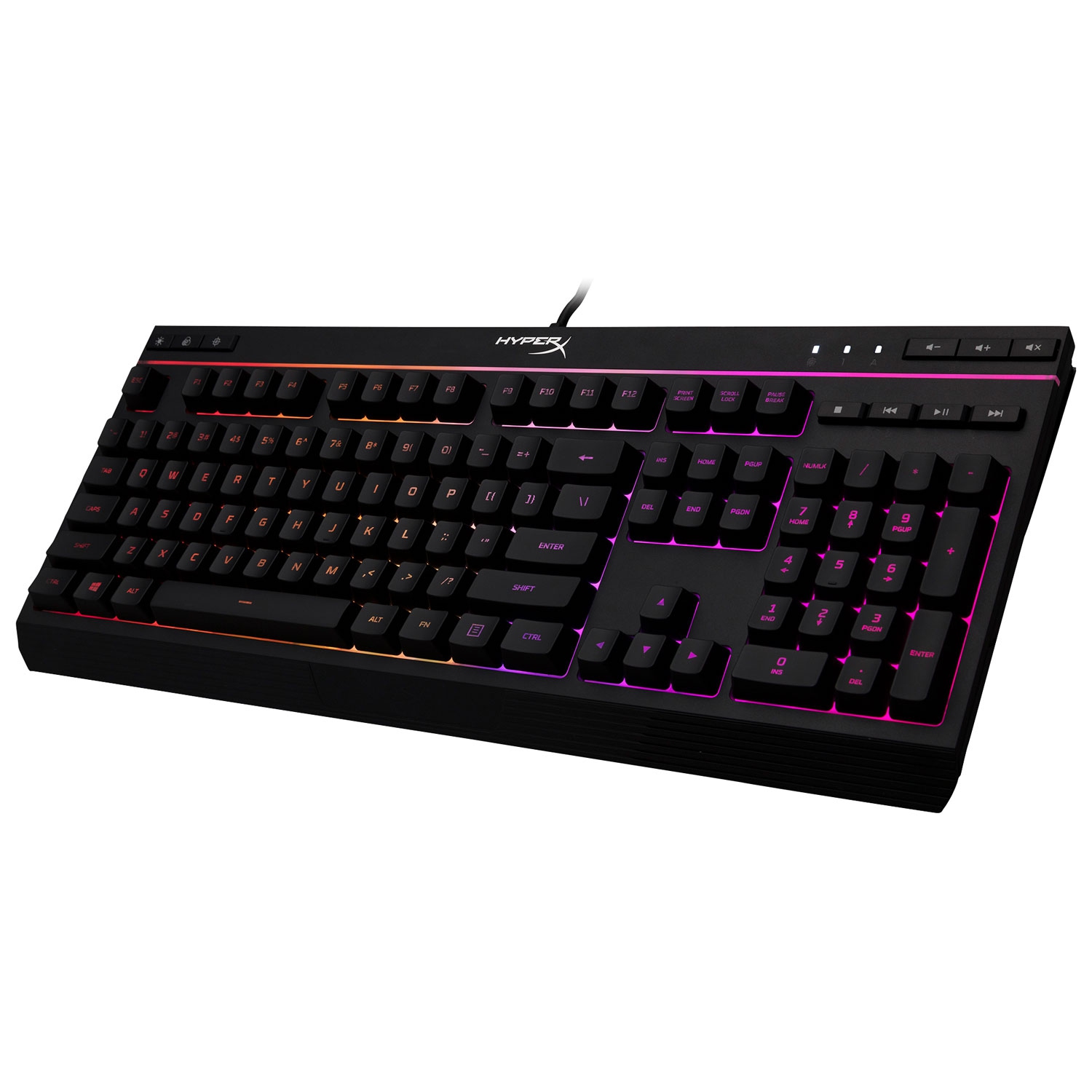 Clavier de jeu à membrane Alloy Core de HyperX