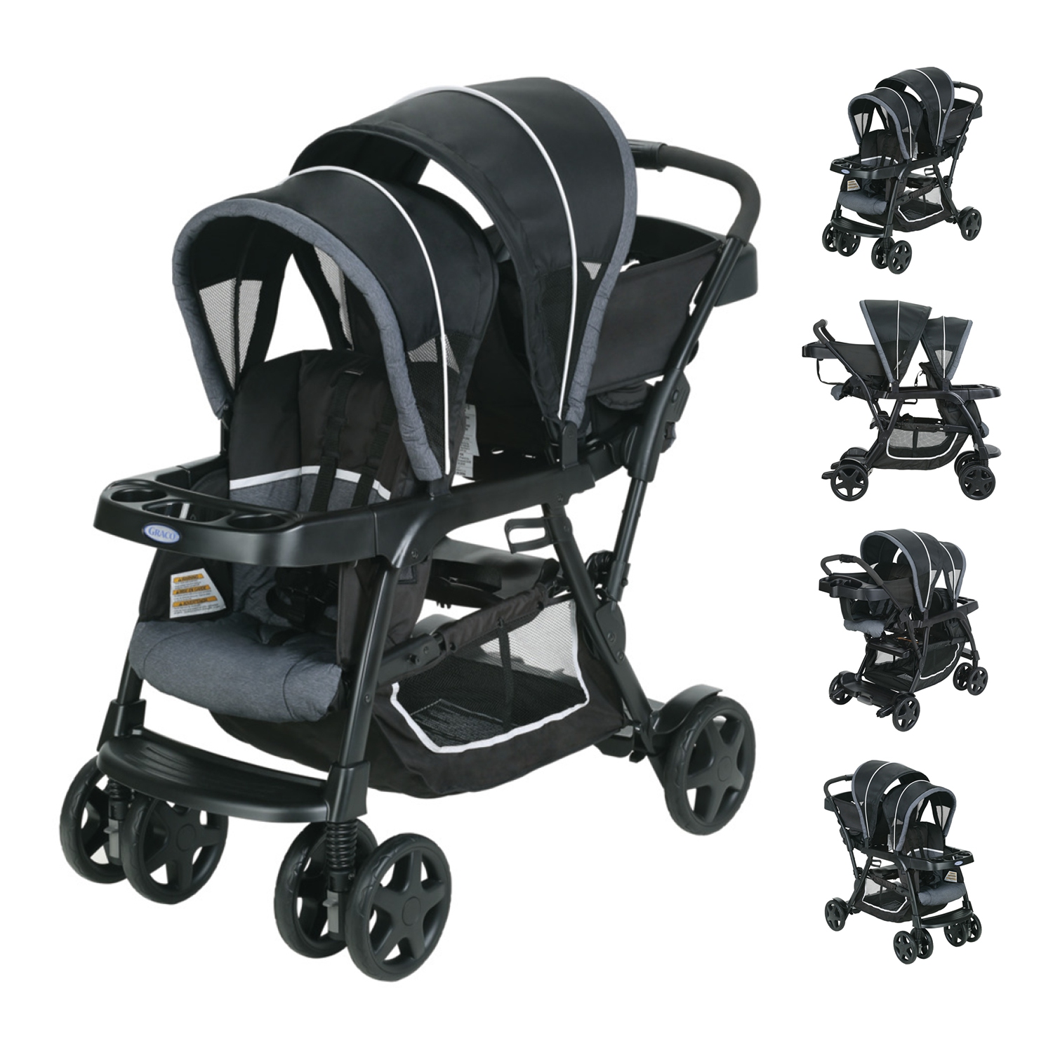 graco ready to grow double stroller positions