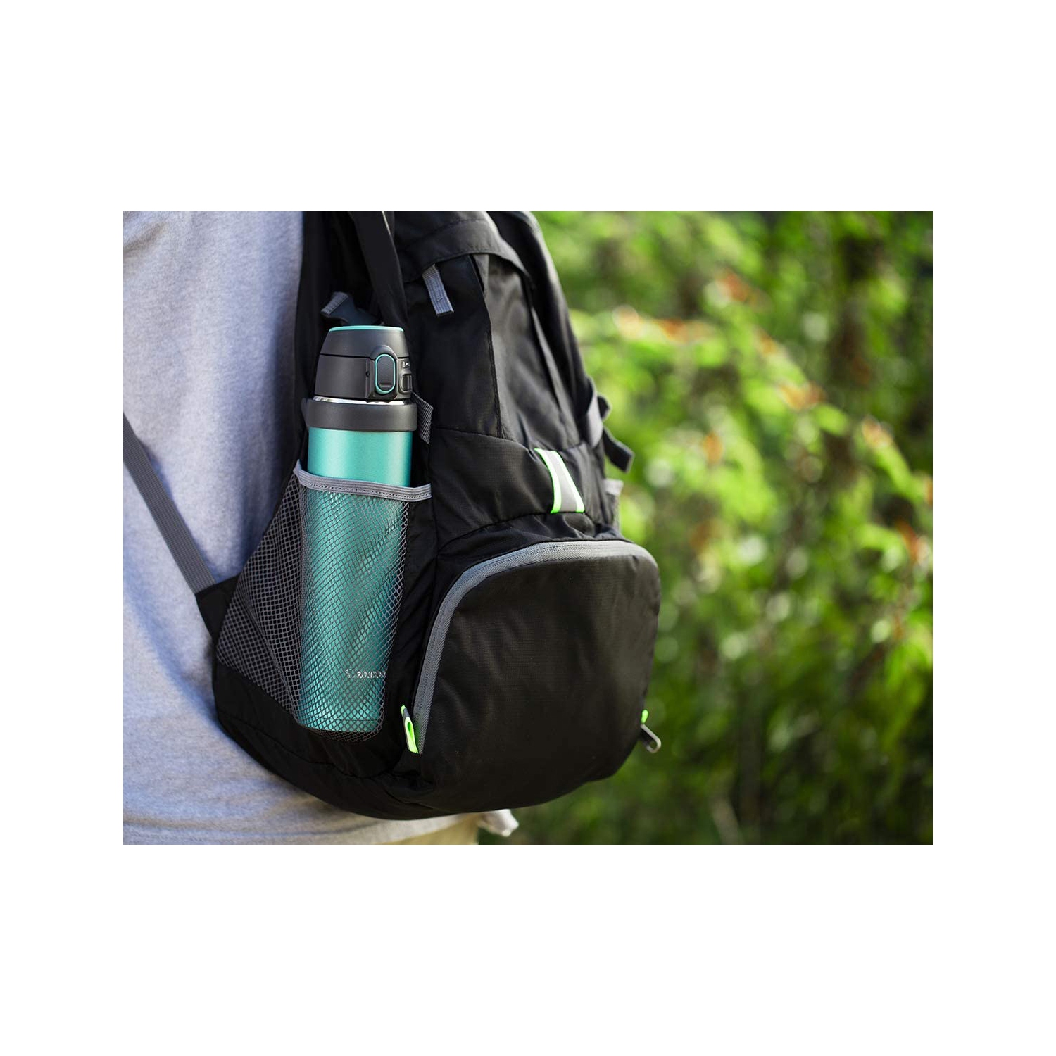 Customer Reviews: Zojirushi 20 oz Flip-and-Go Stainless Steel Travel Mug  Teal SM-QHE60GK - Best Buy