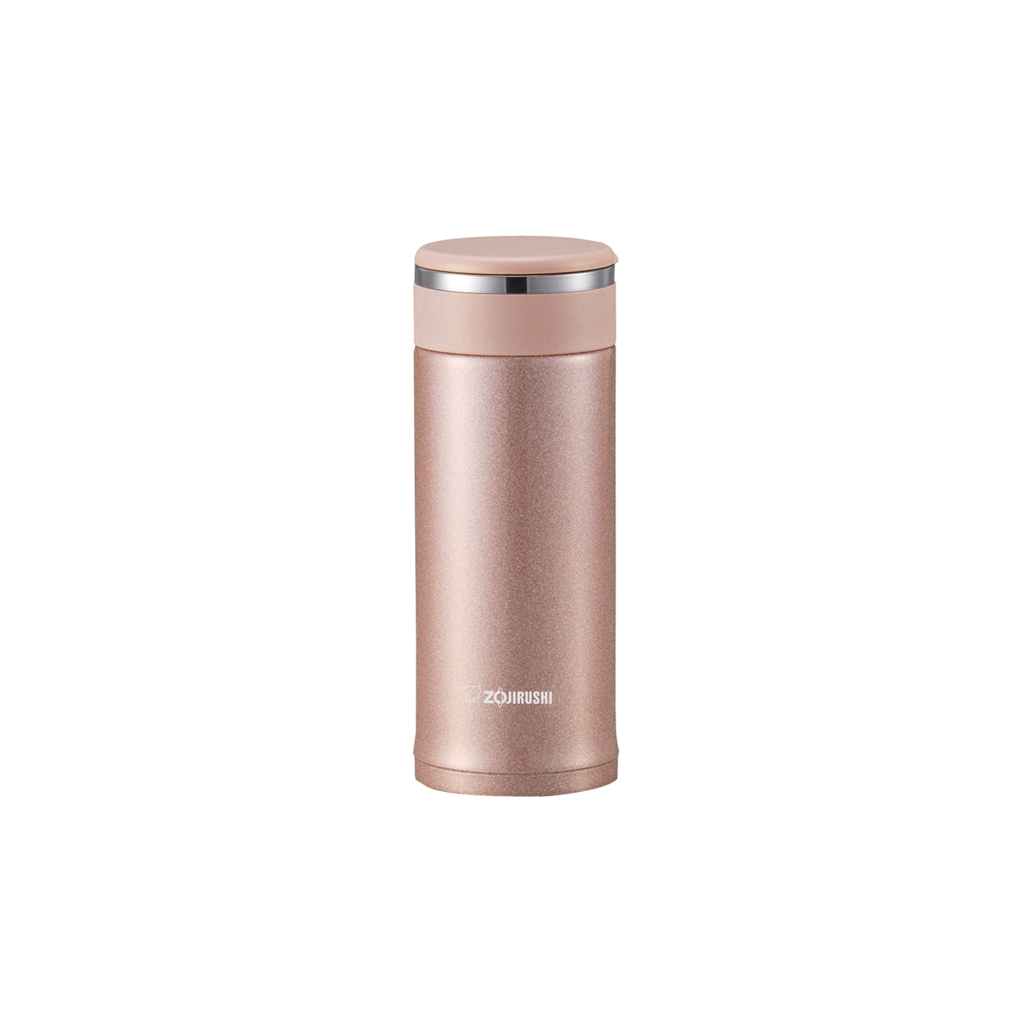 Zojirushi 11oz Stainless Mug with Tea Leaf Filter SM-JTE34, Pink Champagne