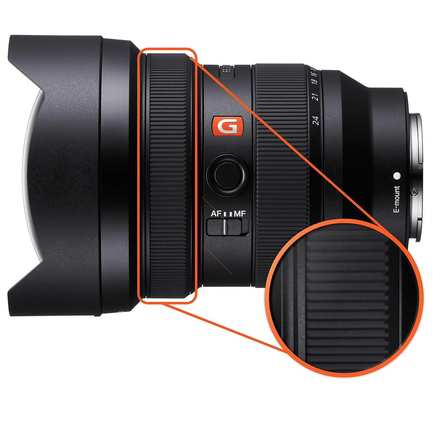 Obj. zoom UGA plein format grande ouverture monture E FE 12-24 mm f/2,8 Premium G Master Sony