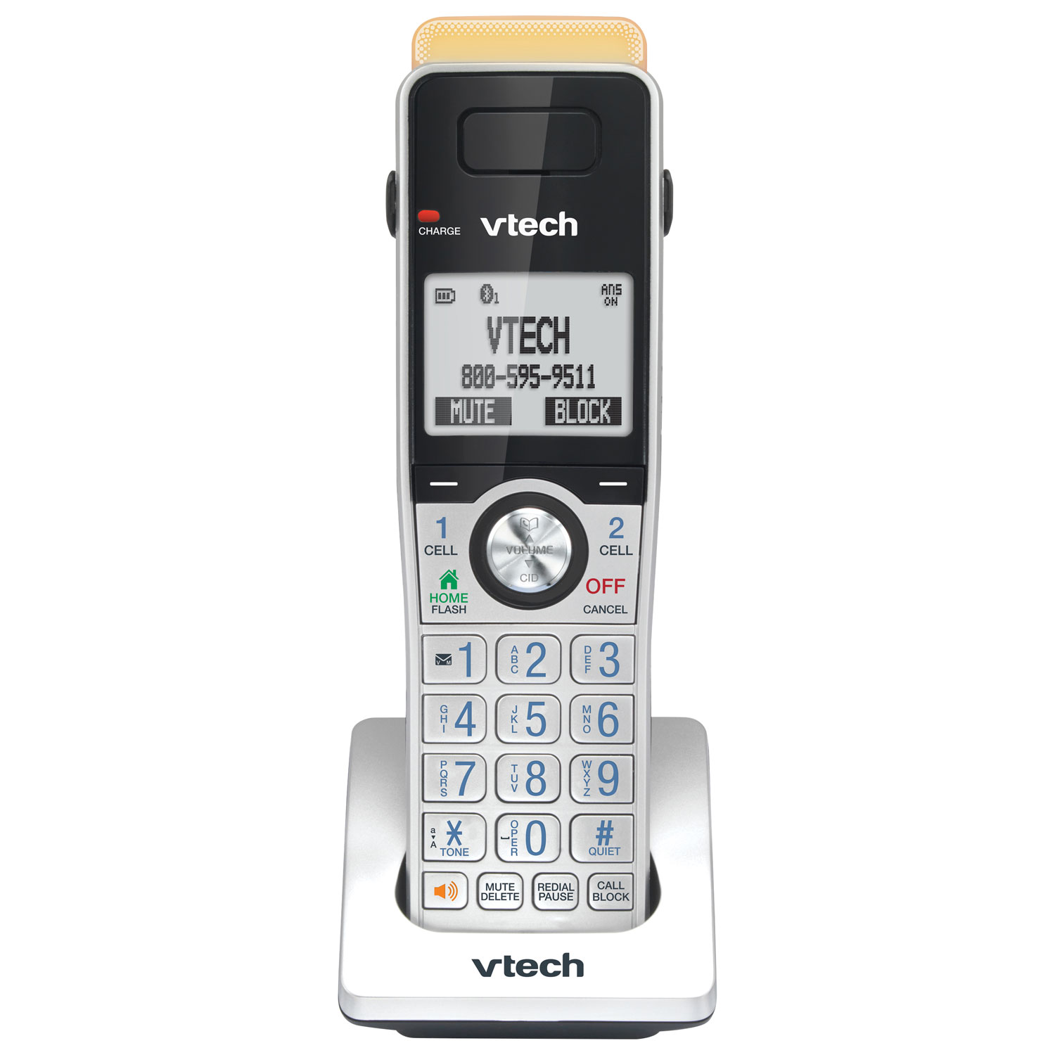 Combiné téléphonique sans fil DECT 6.0 de VTech - Argenté