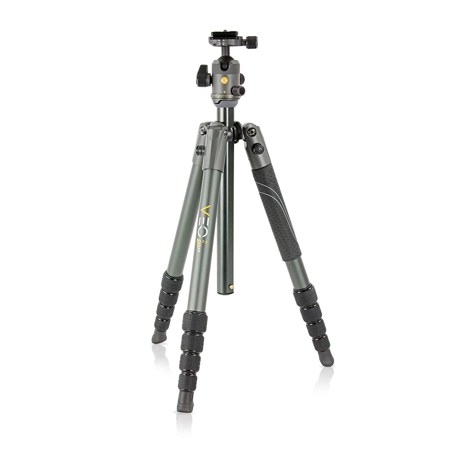 Vanguard VEO 2 265AB Aluminum Travel Tripod with VEO 2 BH-50 Ball Head for Sony, Nikon, Canon, Fujifilm Mirrorless, Compact System Camera (CSC), DSLR