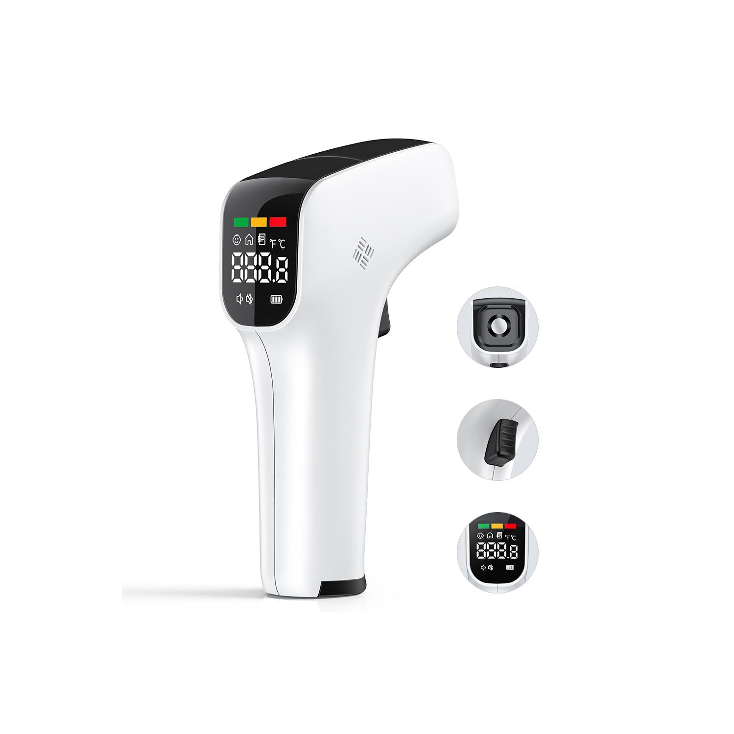 SU&YU Thermometer LCD Digital Non-Contact IR Infrared Thermometer Forehead Body Temperature Meter