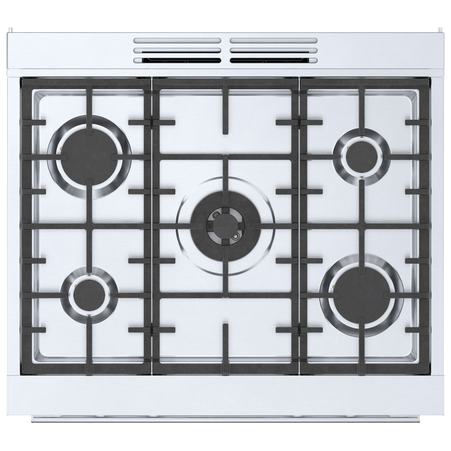 Cuisinière à gaz autonome à 5 brûleurs convection véritable 3,7 pi³ 30 po Bosch - Inox