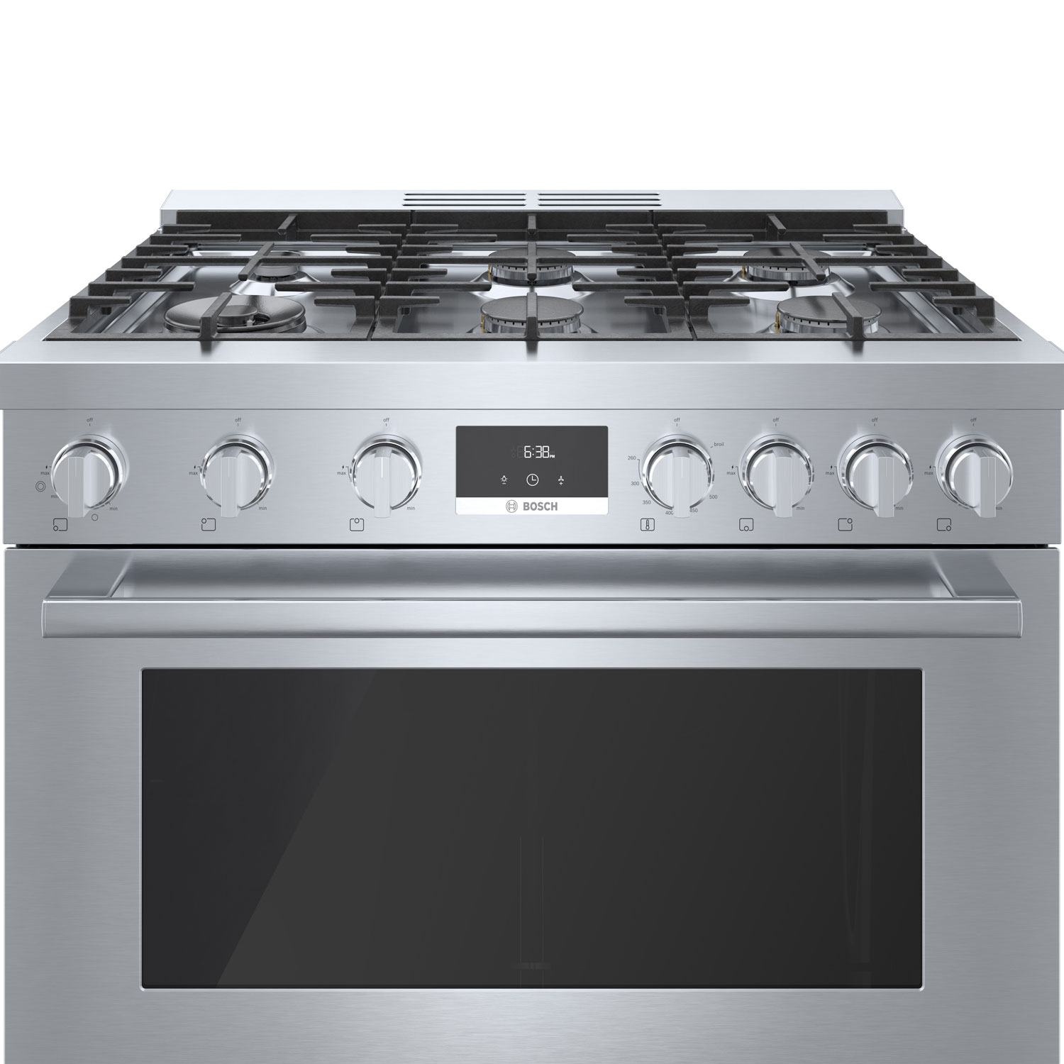 Bosch 36" 3.5 Cu. Ft. True Convection 6-Burner Freestanding Gas Range - Stainless