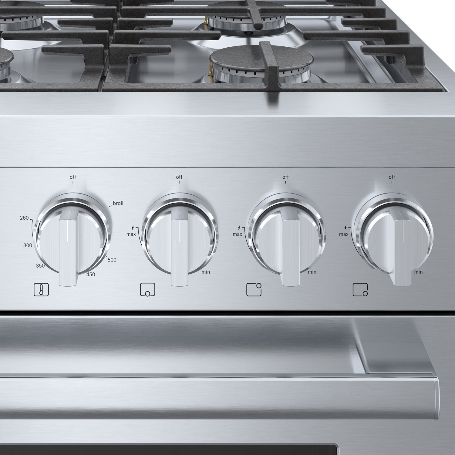 Bosch 36" 3.5 Cu. Ft. True Convection 6-Burner Freestanding Gas Range - Stainless