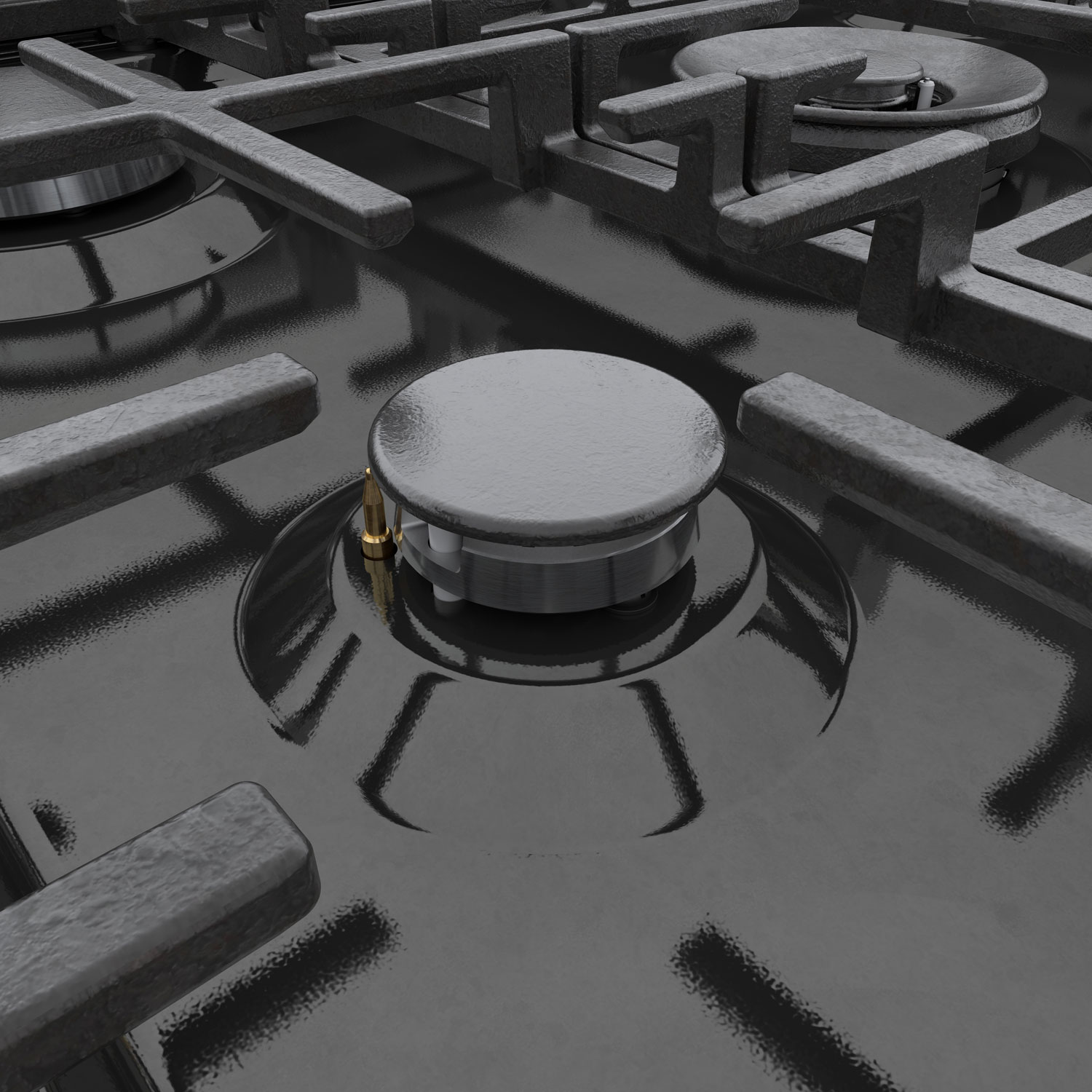 Bosch 30" 3.7 Cu. Ft. True Convection 5-Burner Freestanding Gas Range - Black Stainless