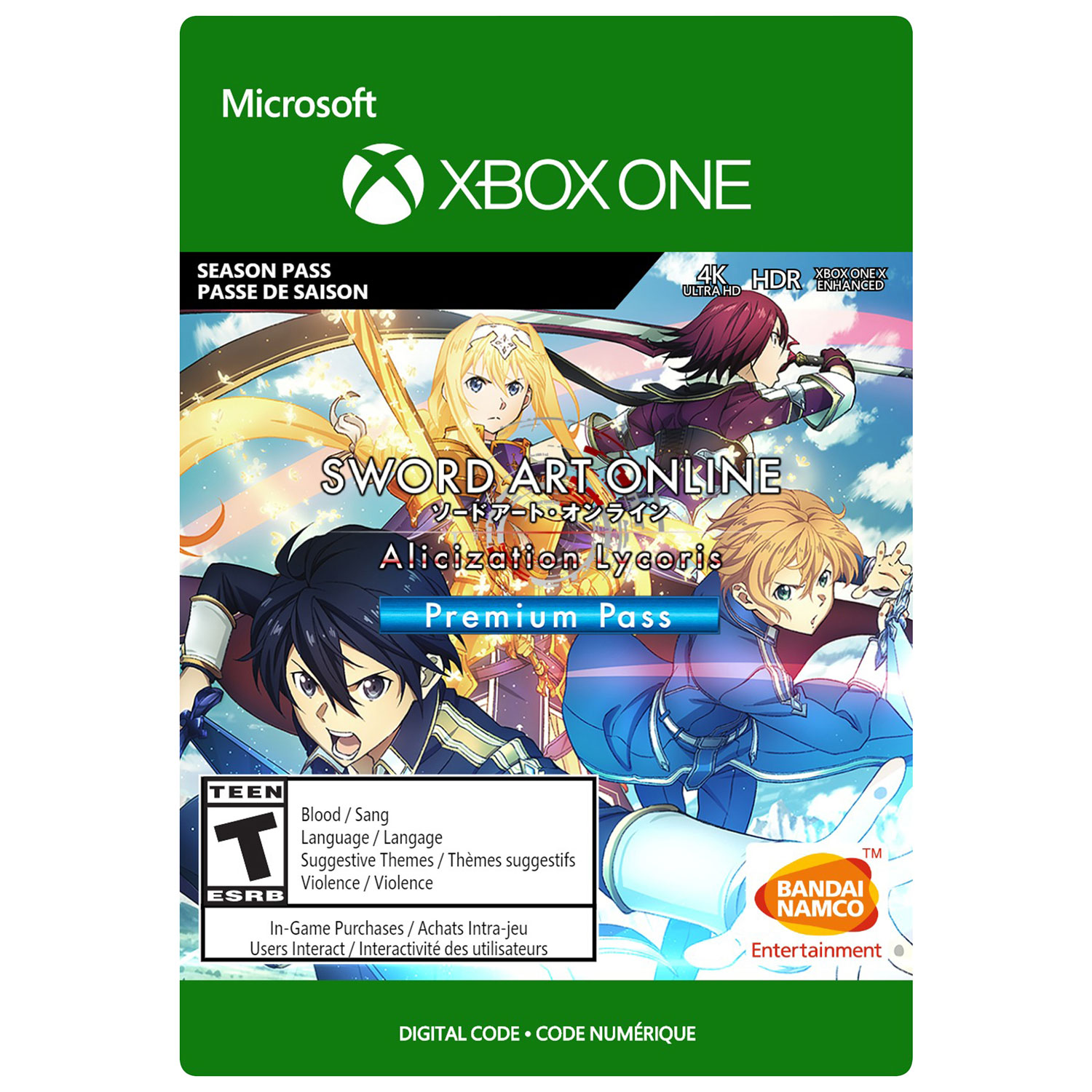 Sword Art Online: Alicization Lycoris Premium Pass (Xbox One) - Digital Download