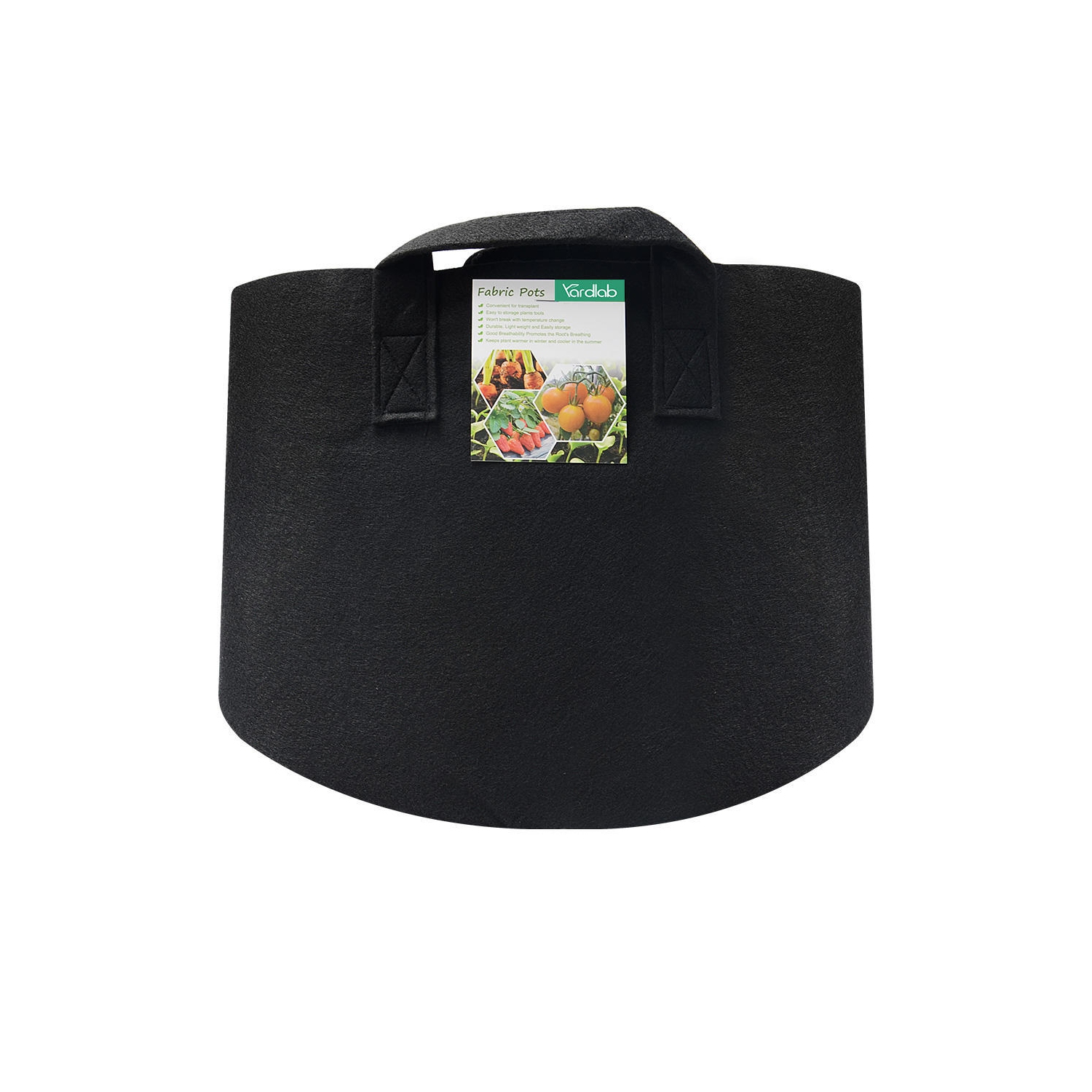 Paquet de 5 sacs de culture de 5 gallons avec poignées pour pots d'aération en tissu pour plante végétale, comprend 1 sac Smart Grow de 3 gallons