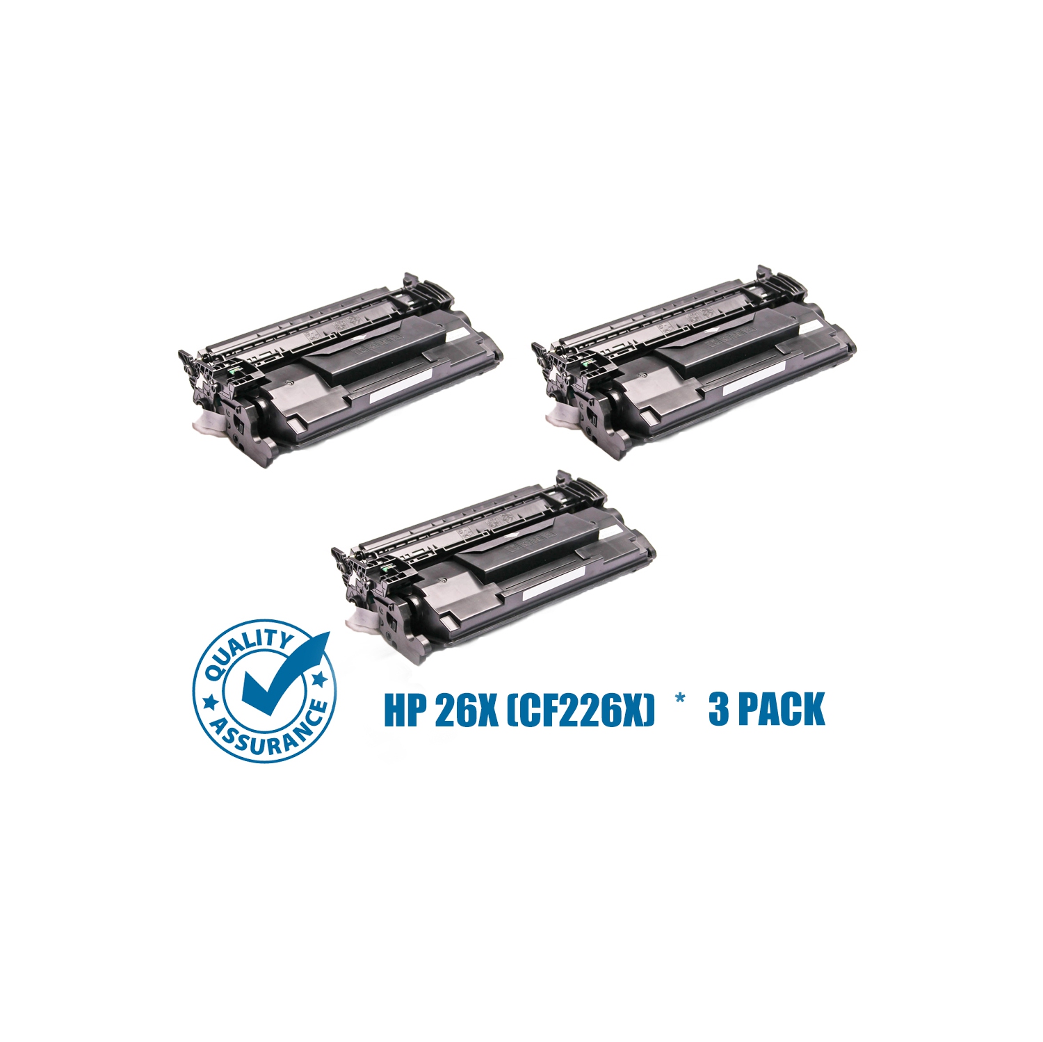 Printer Pro™ Compatible Replacement for 3 Pack HP 26X/CF226 Black Toner Cartridge for HP Printer M402d M402dn M402n MFP M426dw M426fdn M426fdw