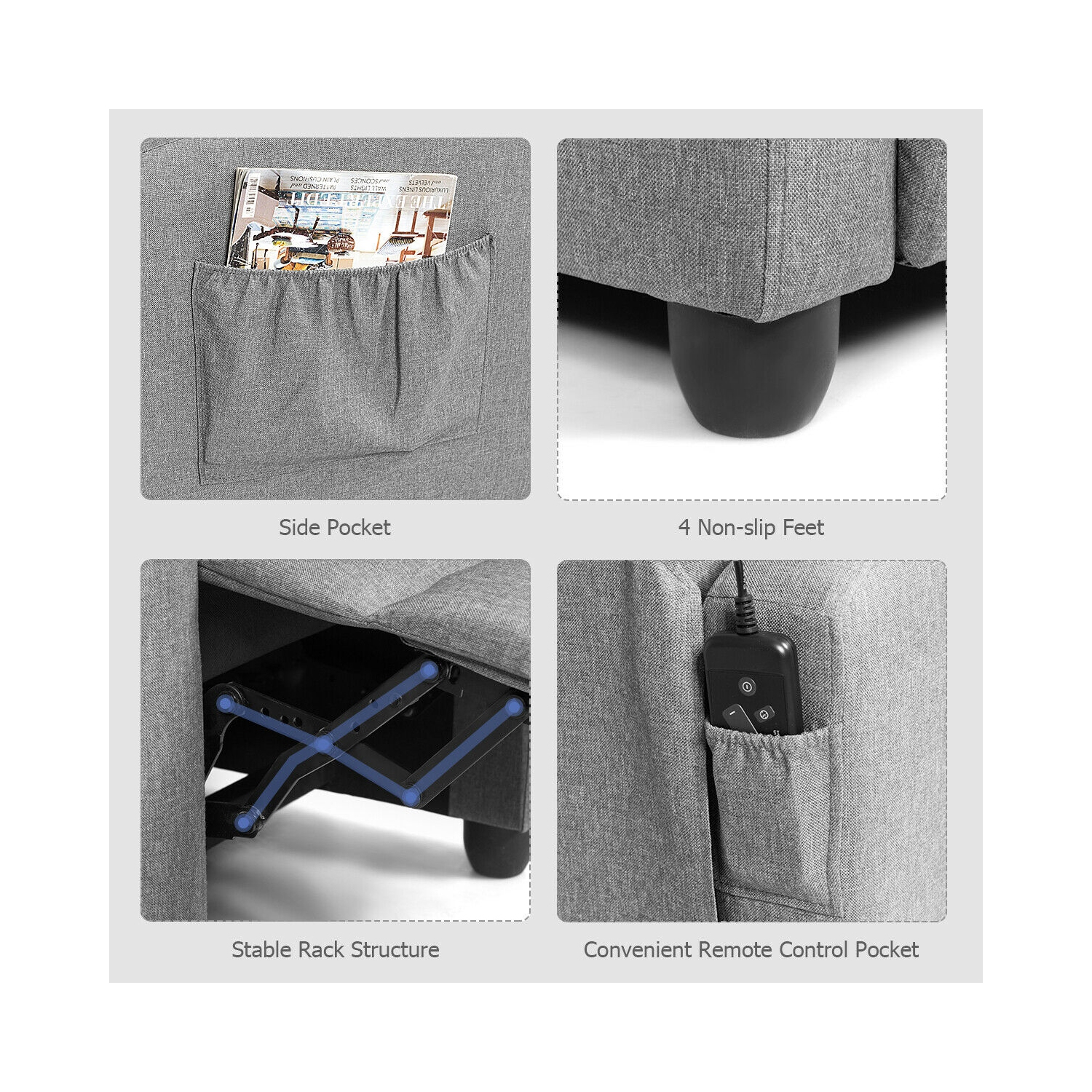 Fauteuil massant Gymax