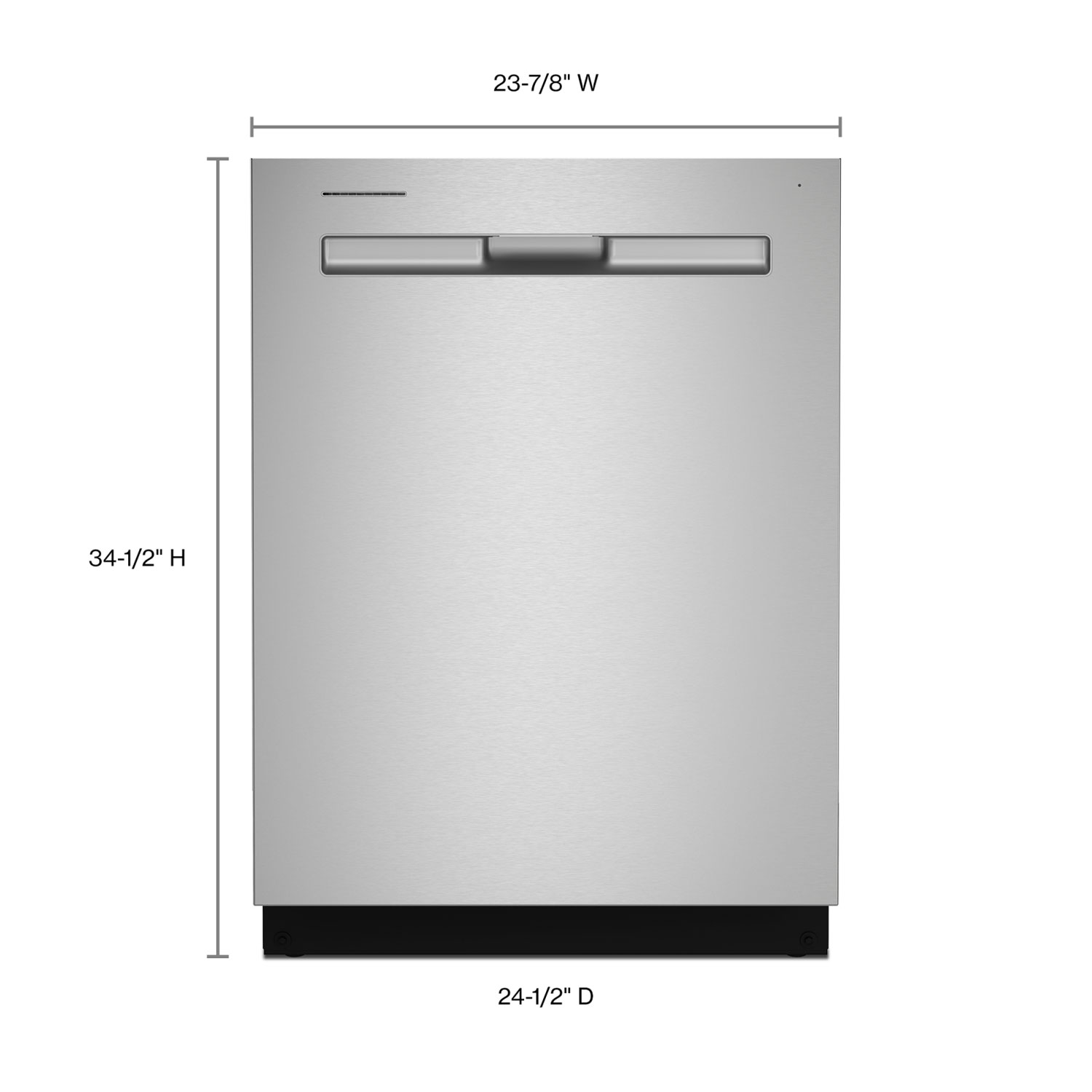 Whirlpool 24" 47dB Built-In Dishwasher with Third Rack - Stainless Steel