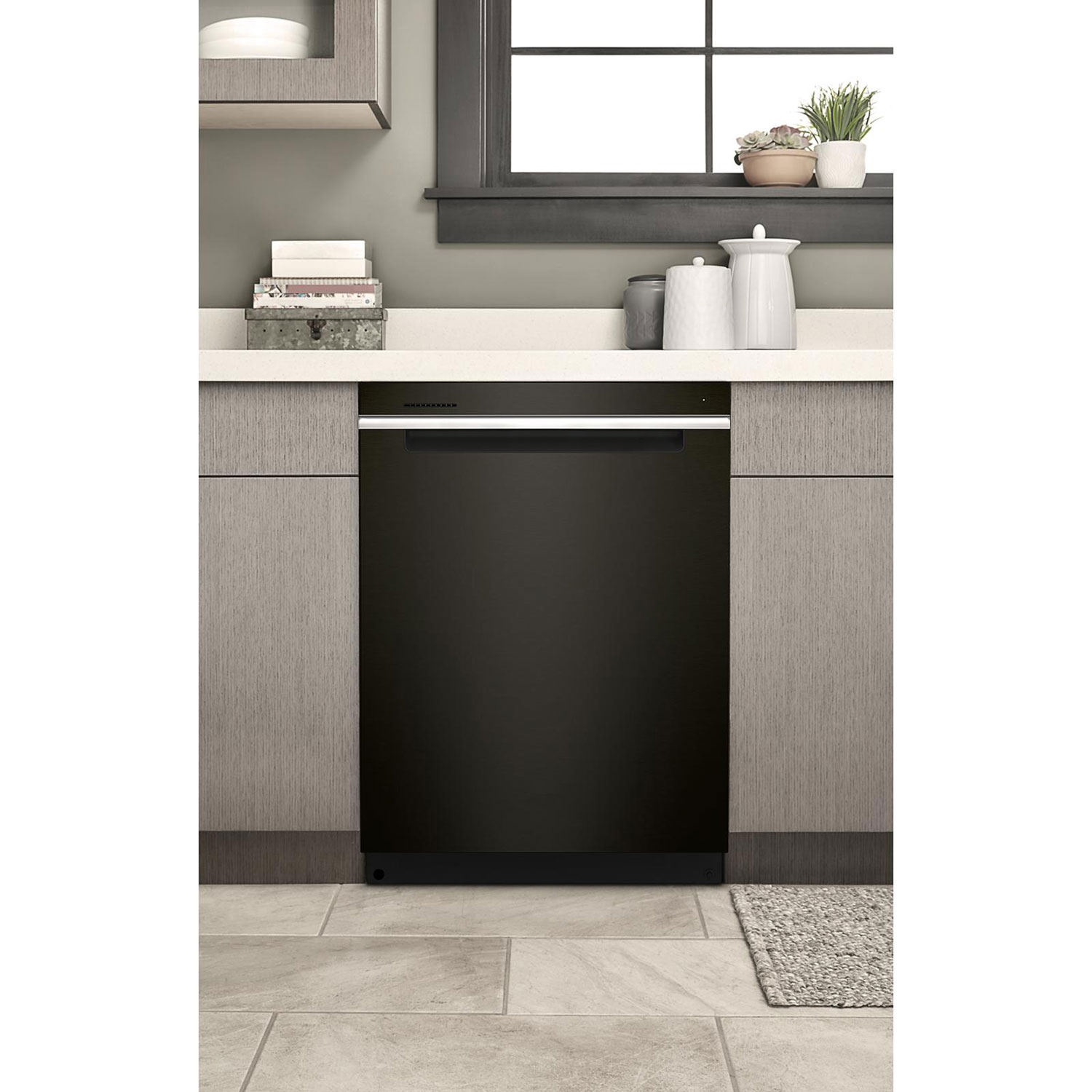 Whirlpool 24" 47dB Built-In Dishwasher with Third Rack - Black Stainless