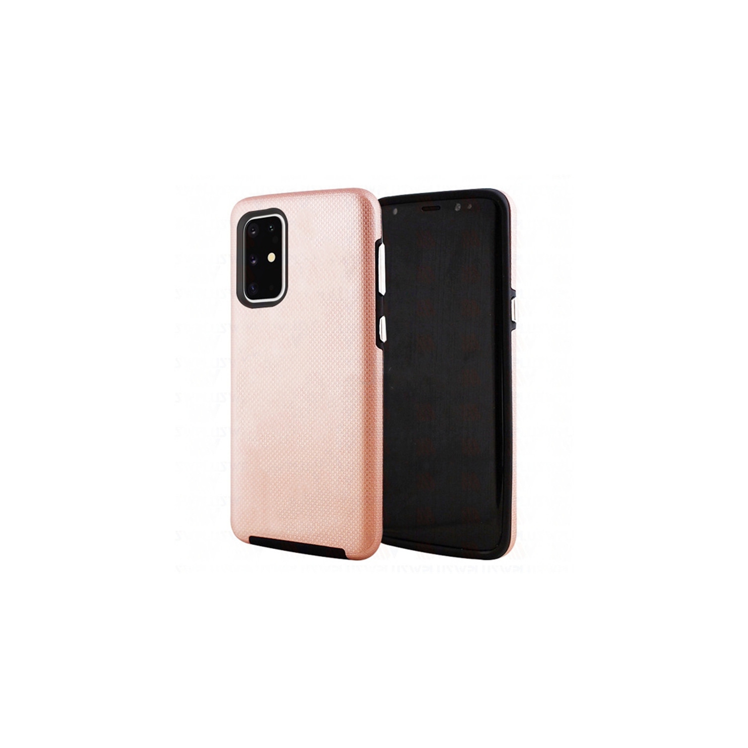 【CSmart】 Slim Fitted Hybrid Hard PC Shell Shockproof Scratch Resistant Case Cover for Samsung Galaxy A51, Rose Gold