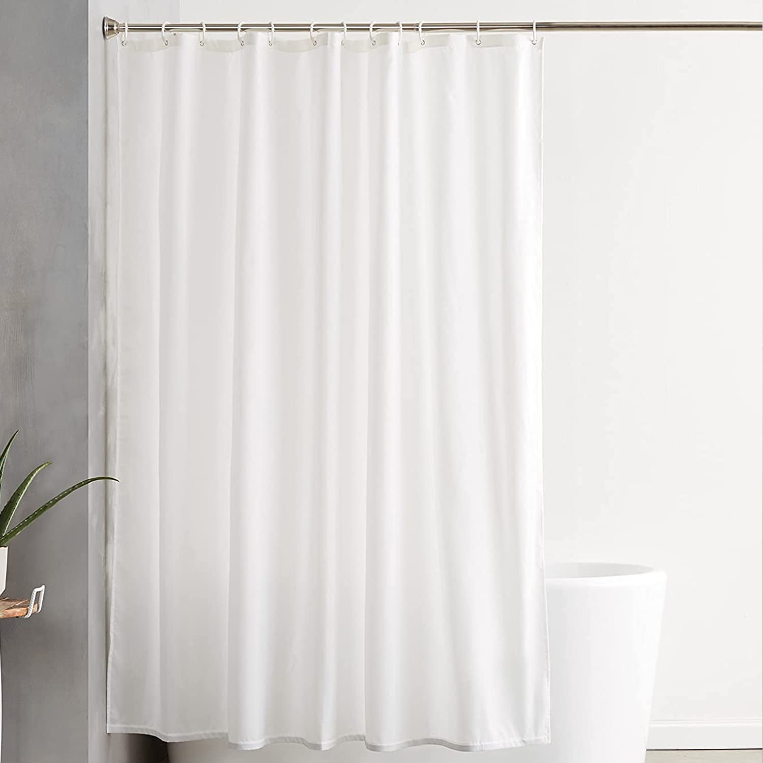 Shower Curtain Retro Coffee House Design Waterproof Fabric 72 inch 12 Hooks 