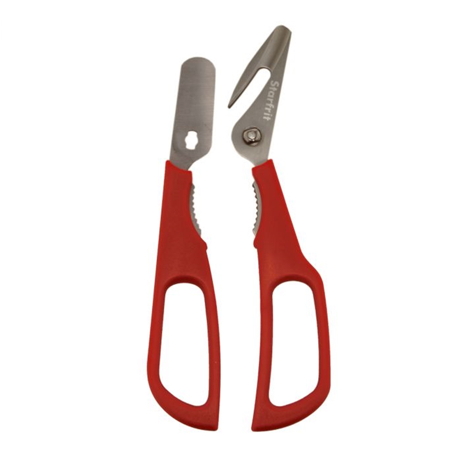 Starfrit - Ciseaux à Crustacés, Lames en Acier Inoxidable Détachables, Rouge